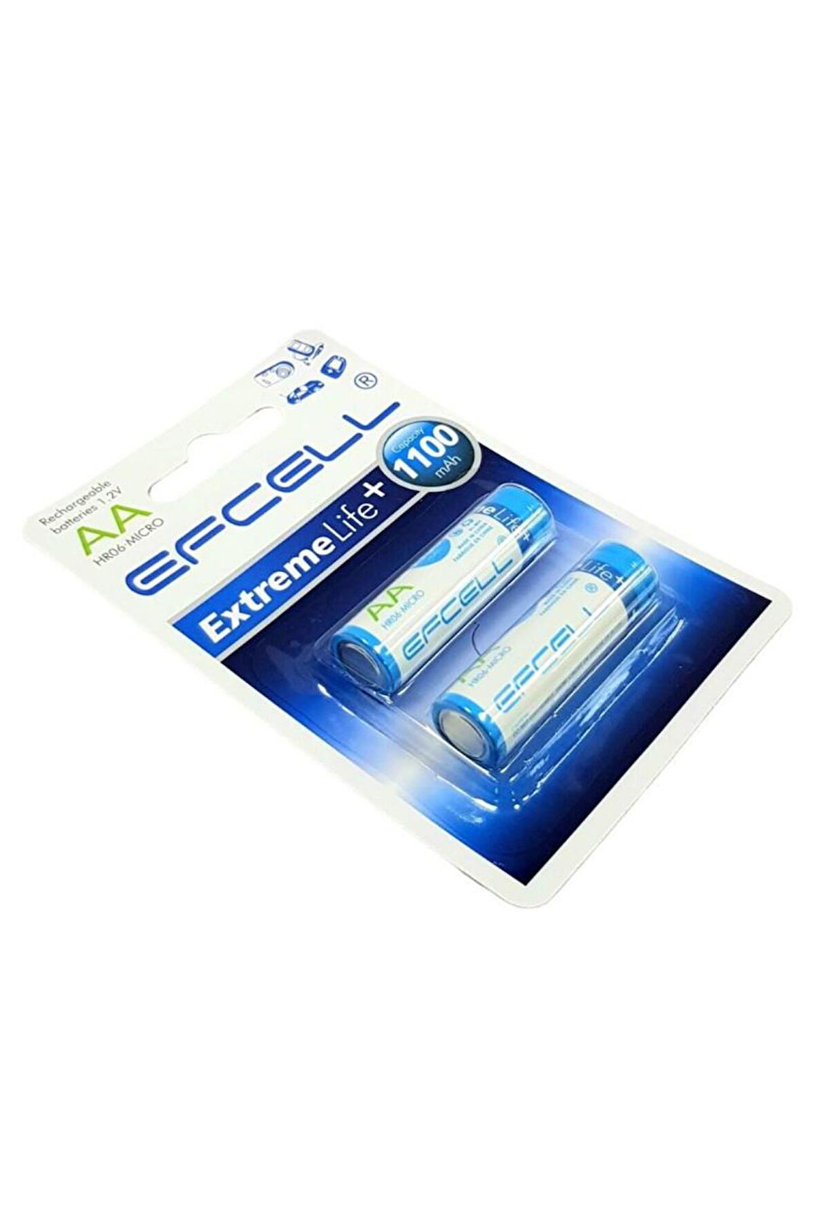 Efcell AA 1.2V 1100mA NiMh Şarjlı Kalem Pil