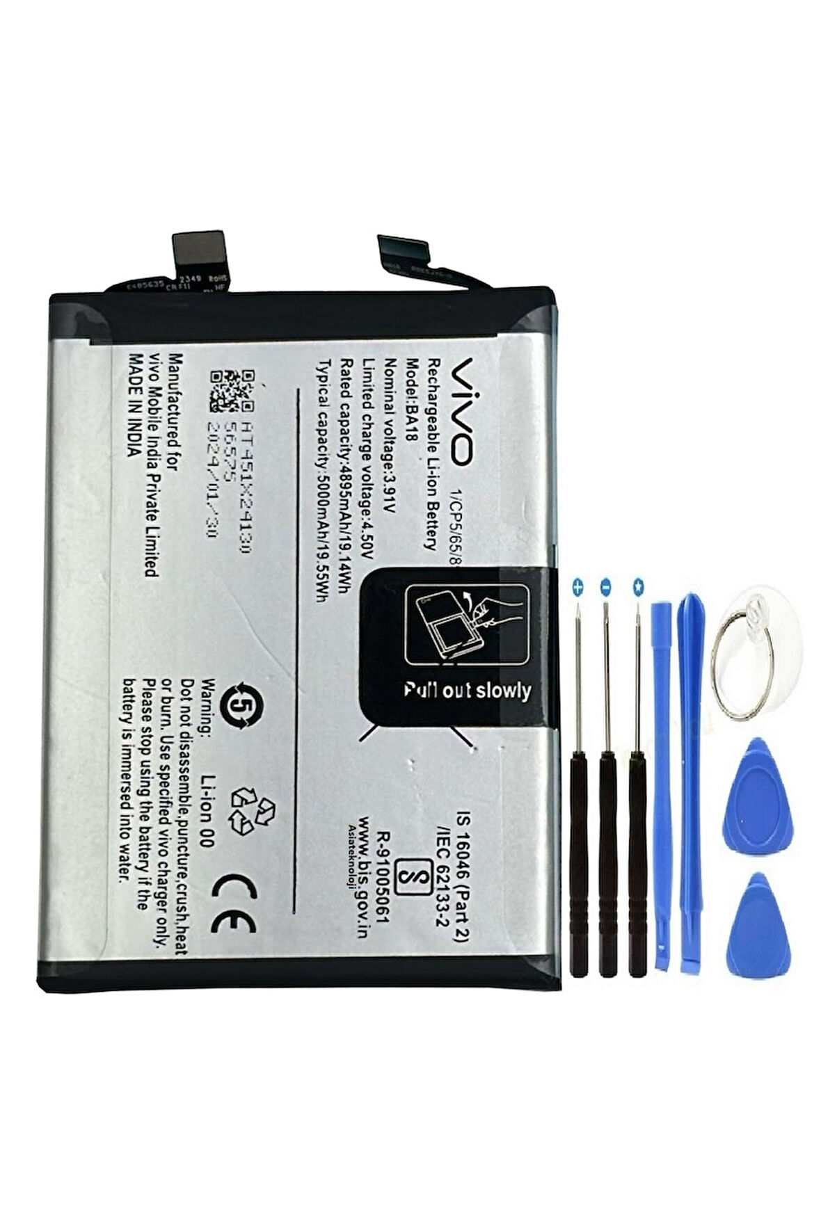 Vivo V30 Pil Batarya BA18 +Tamir Seti