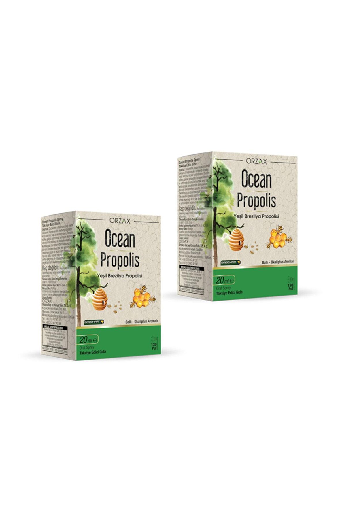Ocean Yeşil Brezilya Propolis Sprey 20 ml X2 Adet