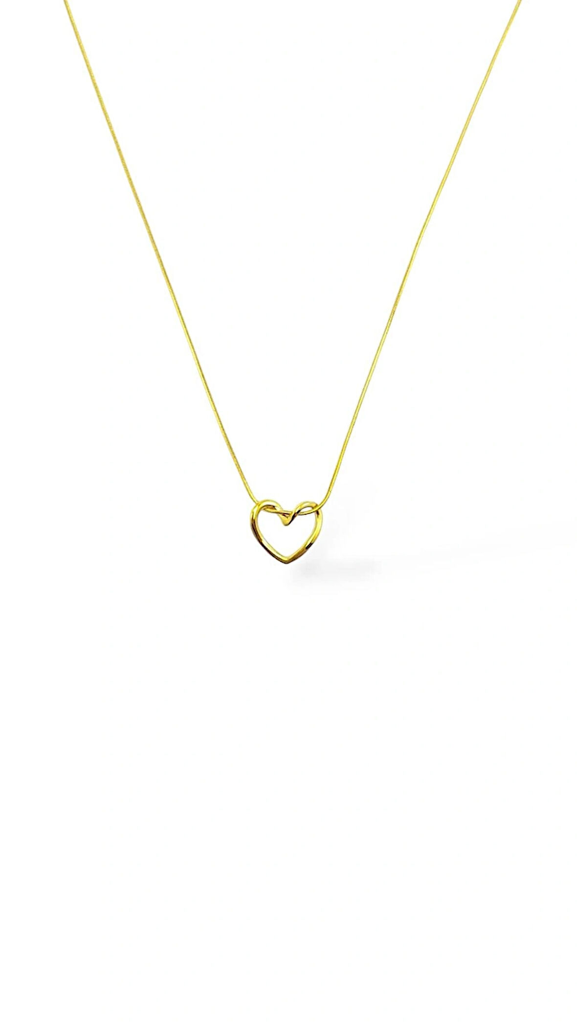 Düğüm Kalp Çelik Kolye