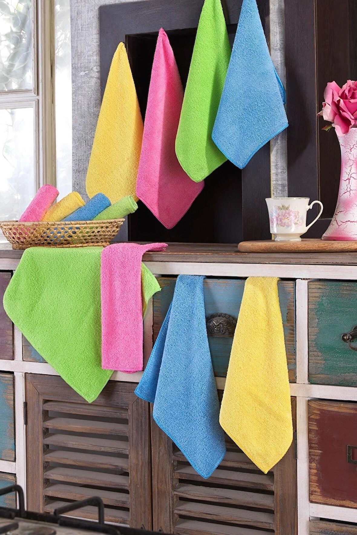 6 Adet Magic Towel Microfiber Havlu Seti
