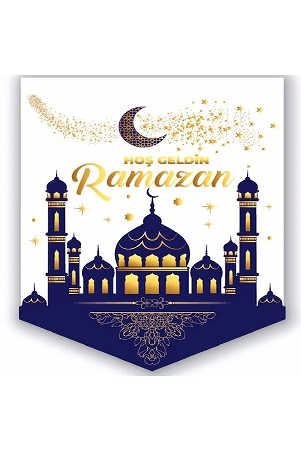 Hoş Geldin Ramazan Kumaş Flama Kapı Süsü