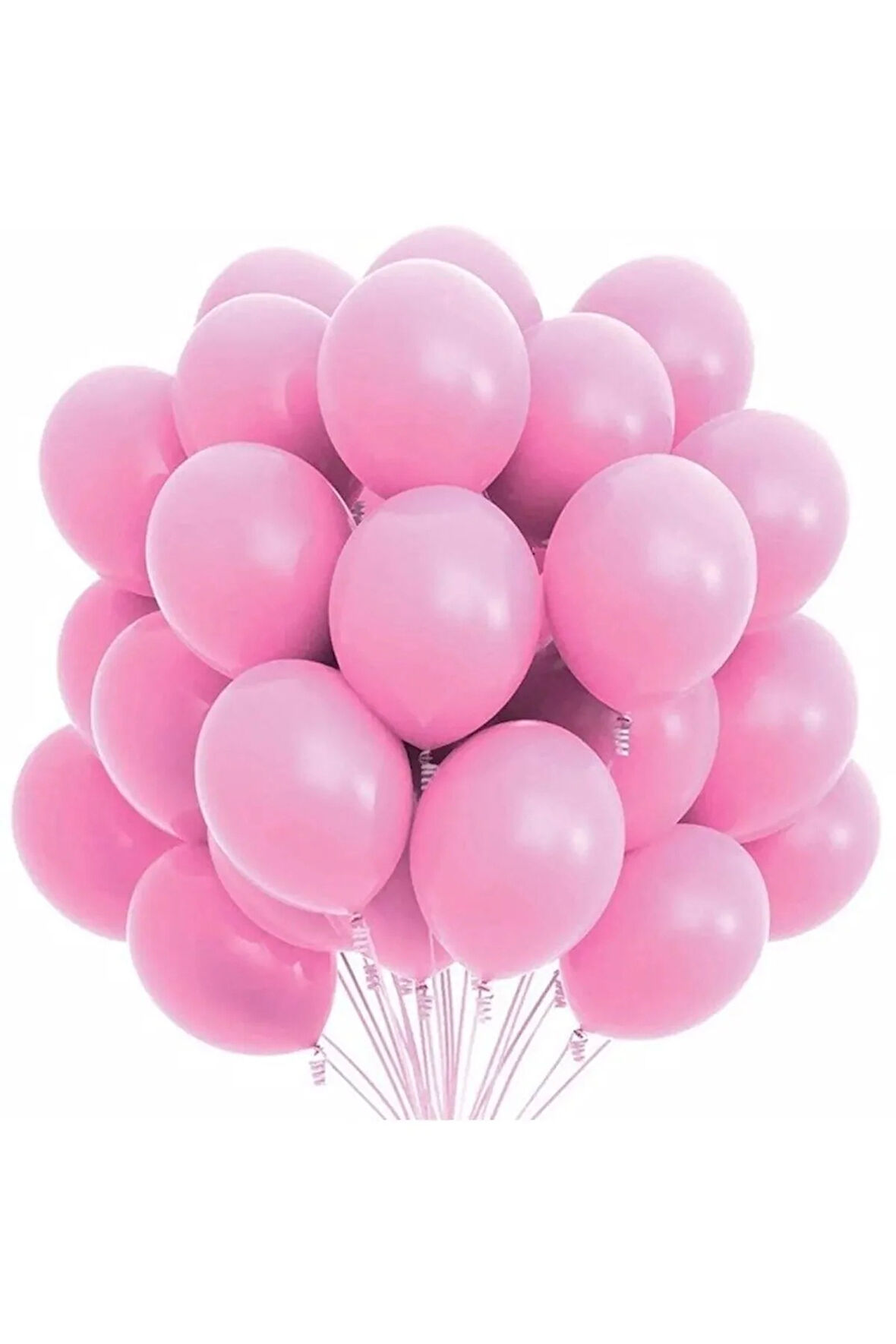 Metalik Pembe Balon Buketi 20 Li