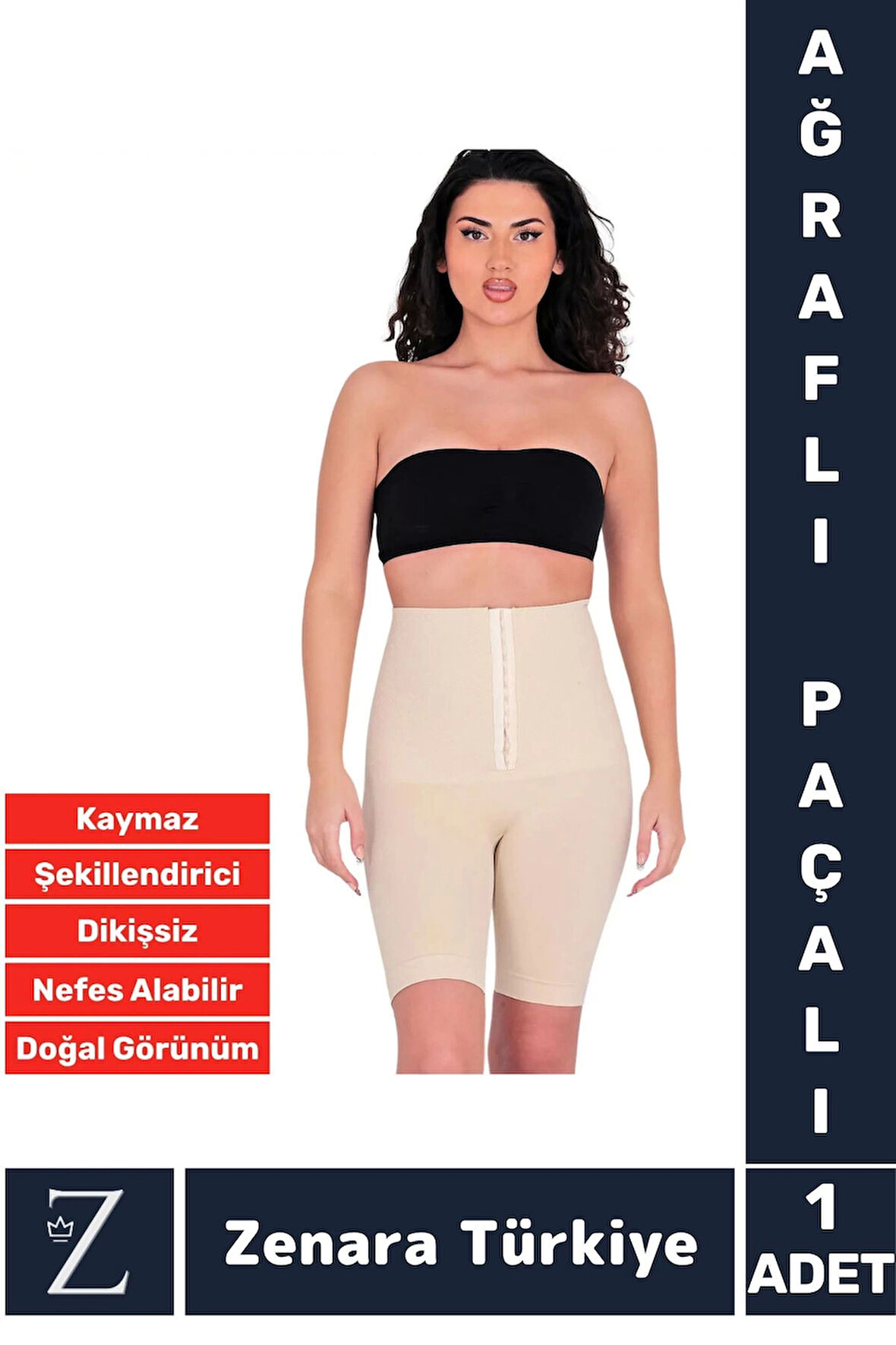 Özel Üretim Günlük İç Göstermez Vücut Şekillendiren Toparlayan Beden Küçülten Ağraflı Paçalı Korse