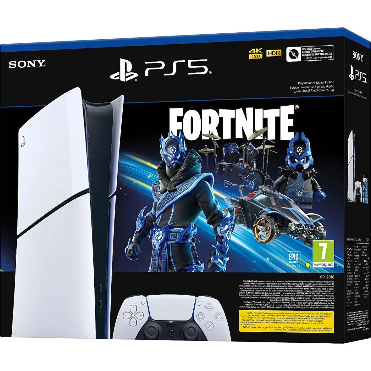 SONY PLAYSTATİON 5 SLİM DİGİTAL SÜRÜM OYUN KONSOLU / FORTNİTE BUNDLE