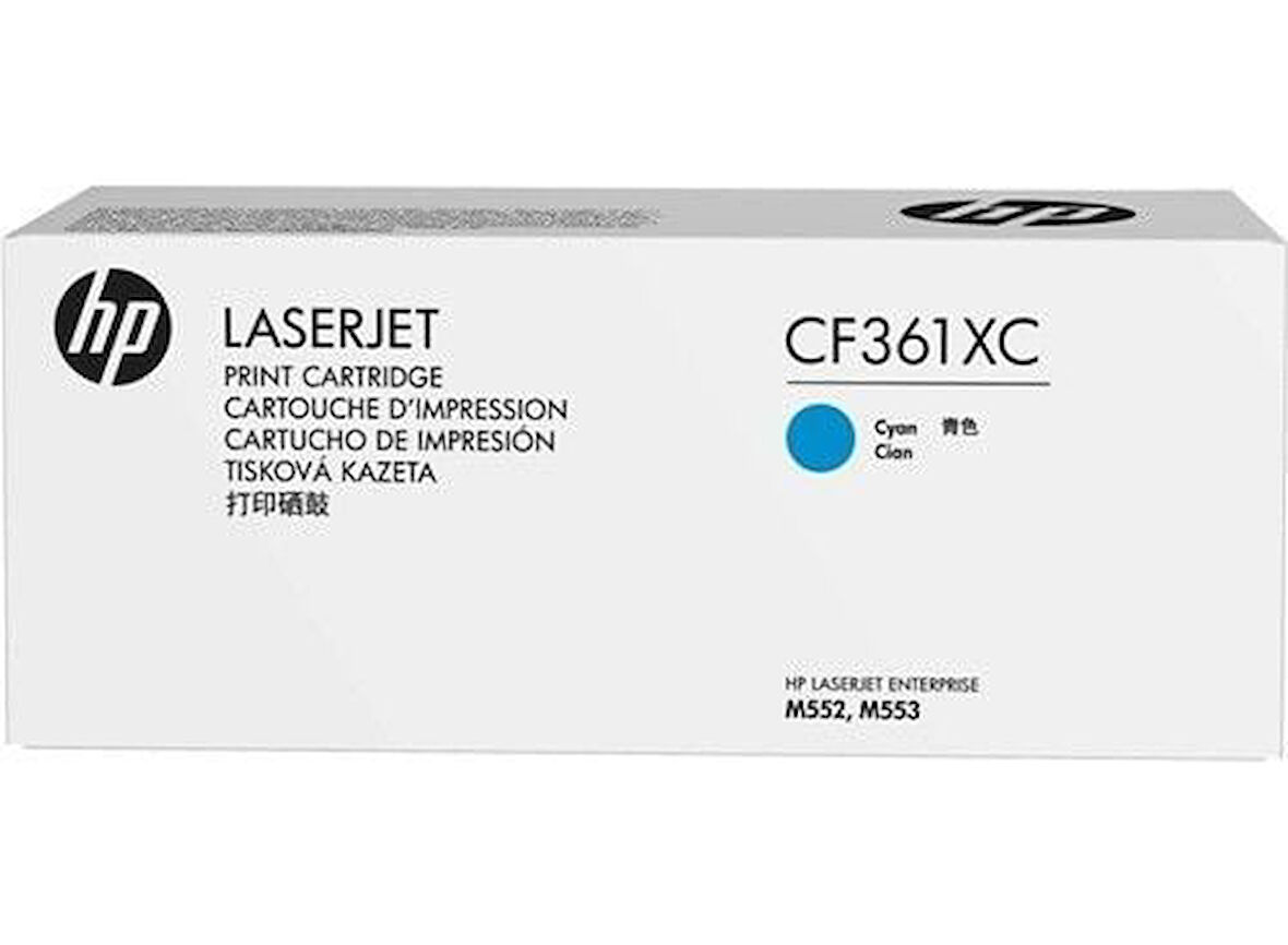 HP CF361XC (508X) Mavi Cyan Orjinal Toner M552 / M553