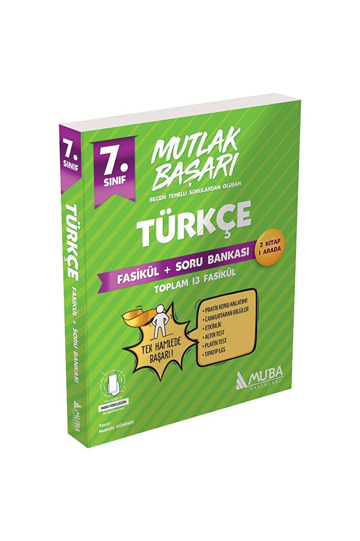 Mutlak Başarı 7.Sınıf Türkçe Fasiküller+Soru Bankası 2024/25 son baskı Yeşil Seri