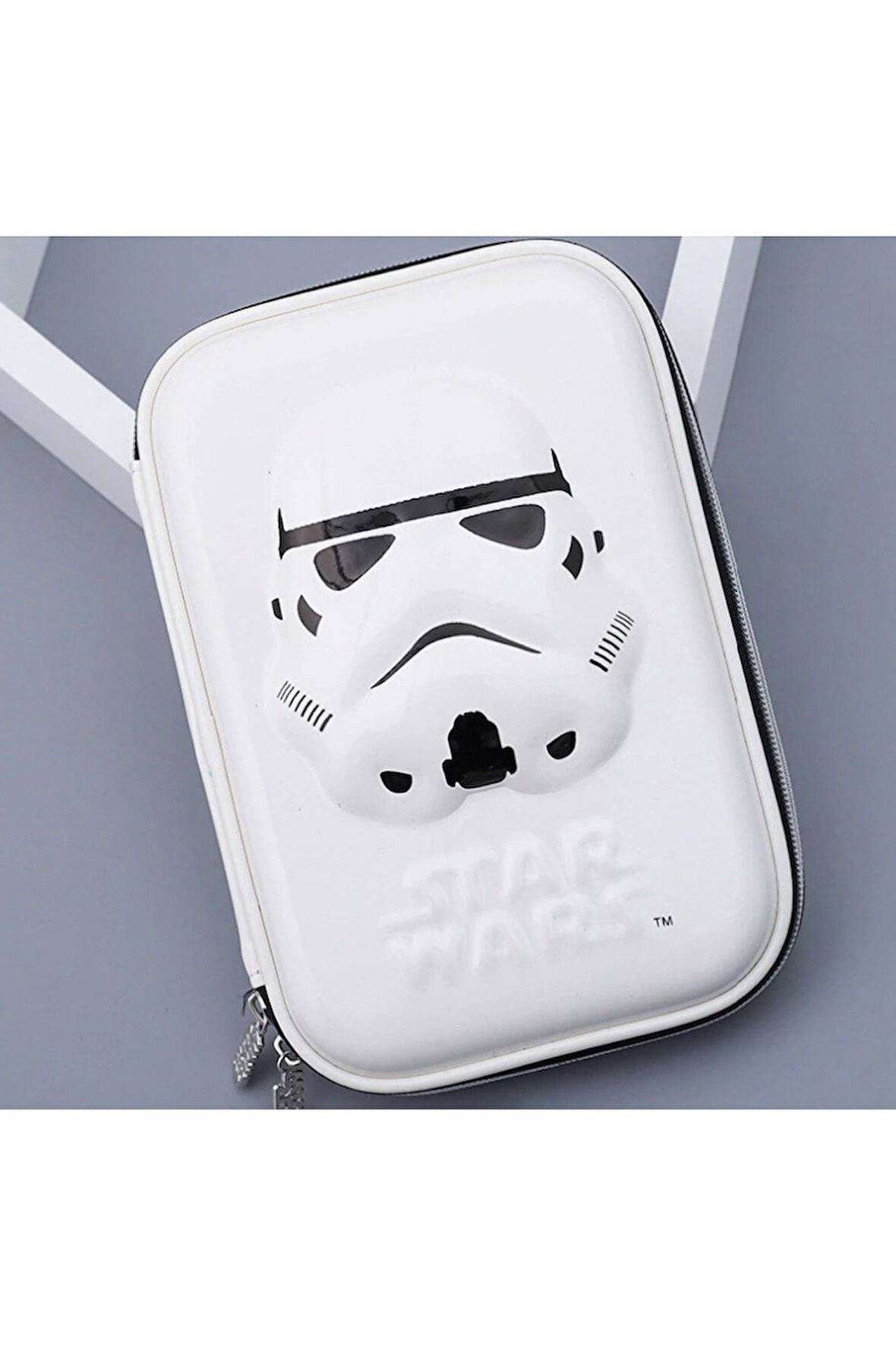 Star Wars Beyaz Buyuk Sert Ve Hafif Kalem Kutusu