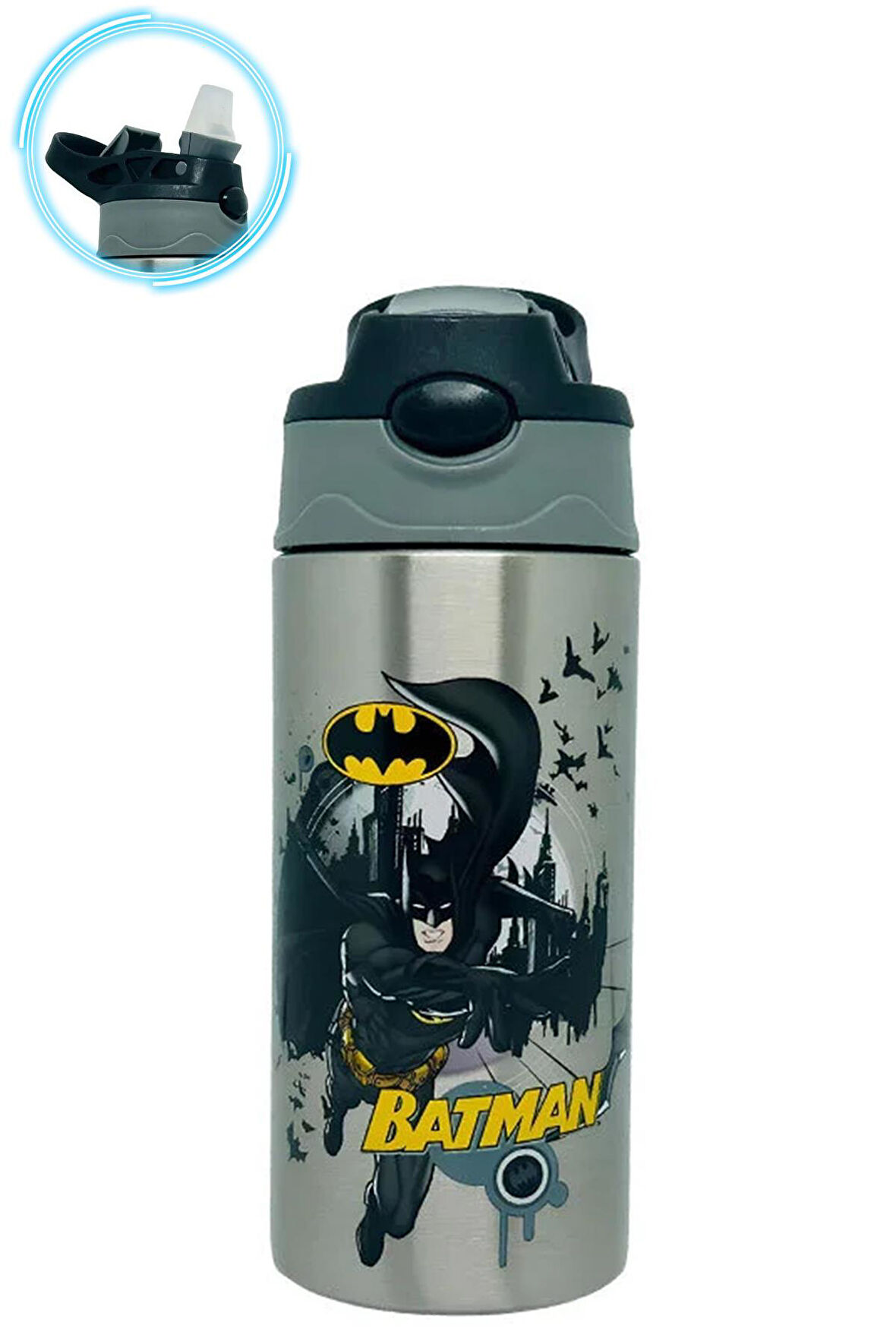 500 ML Batman Matara Çelik Matara Çelik Suluk Çocuk Matara Çocuk Çelik Matara Batman Suluk