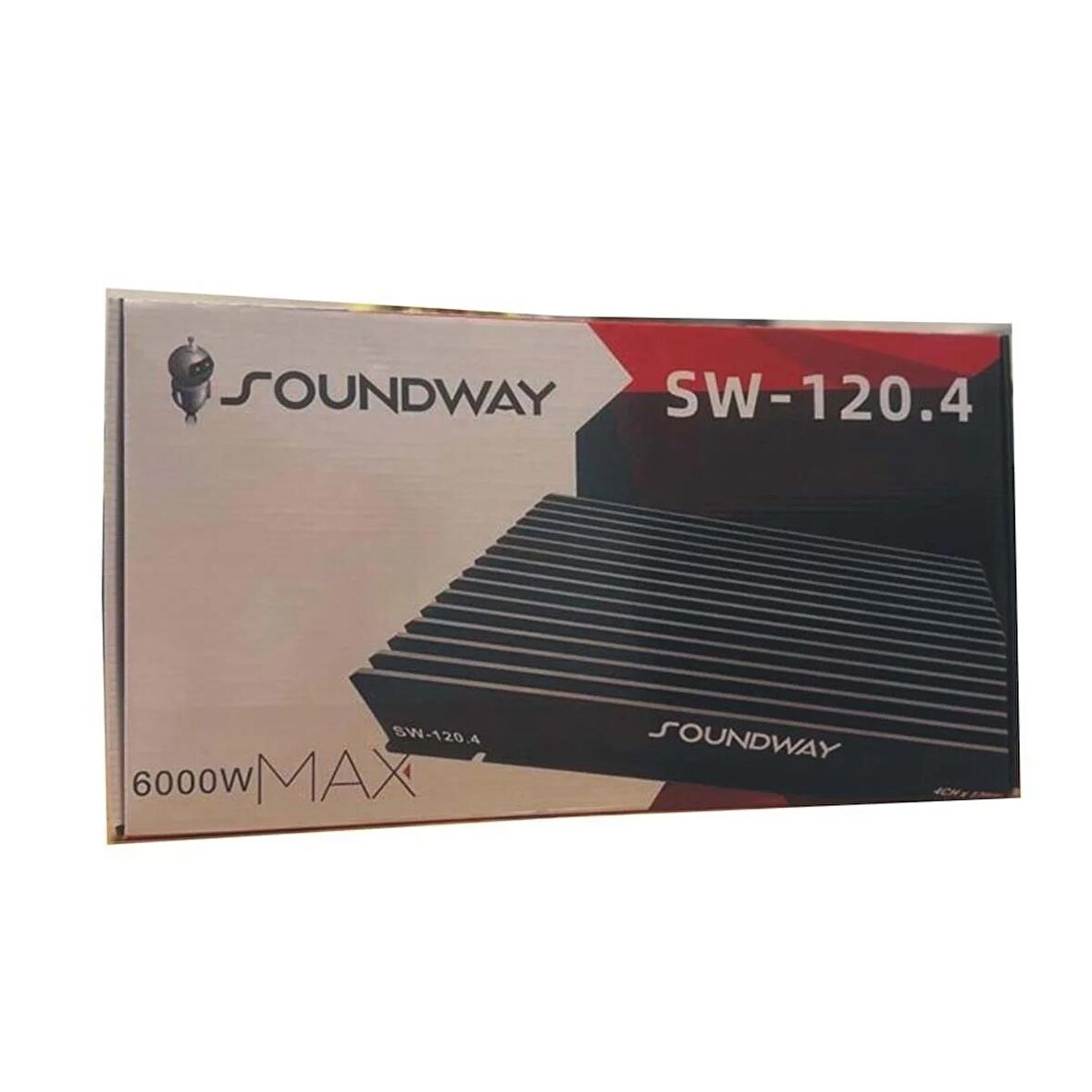 SOUNDWAY SW-120.4-6000WMAX-4X120WRMS-BASS KUMANDALI KALİTELİ PROFESYONEL SET ANFİSİ