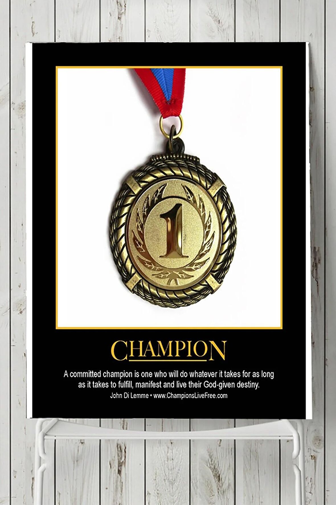 Champion Motivasyon Posteri 