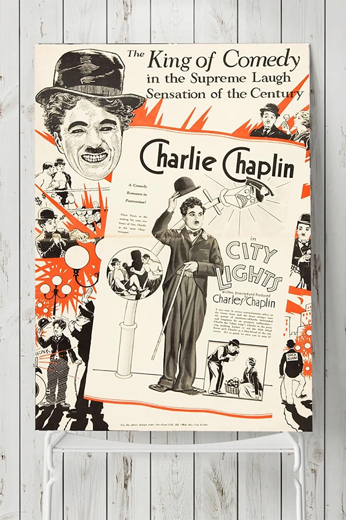 Charlie Chaplin City Lights Film Afişi Poster