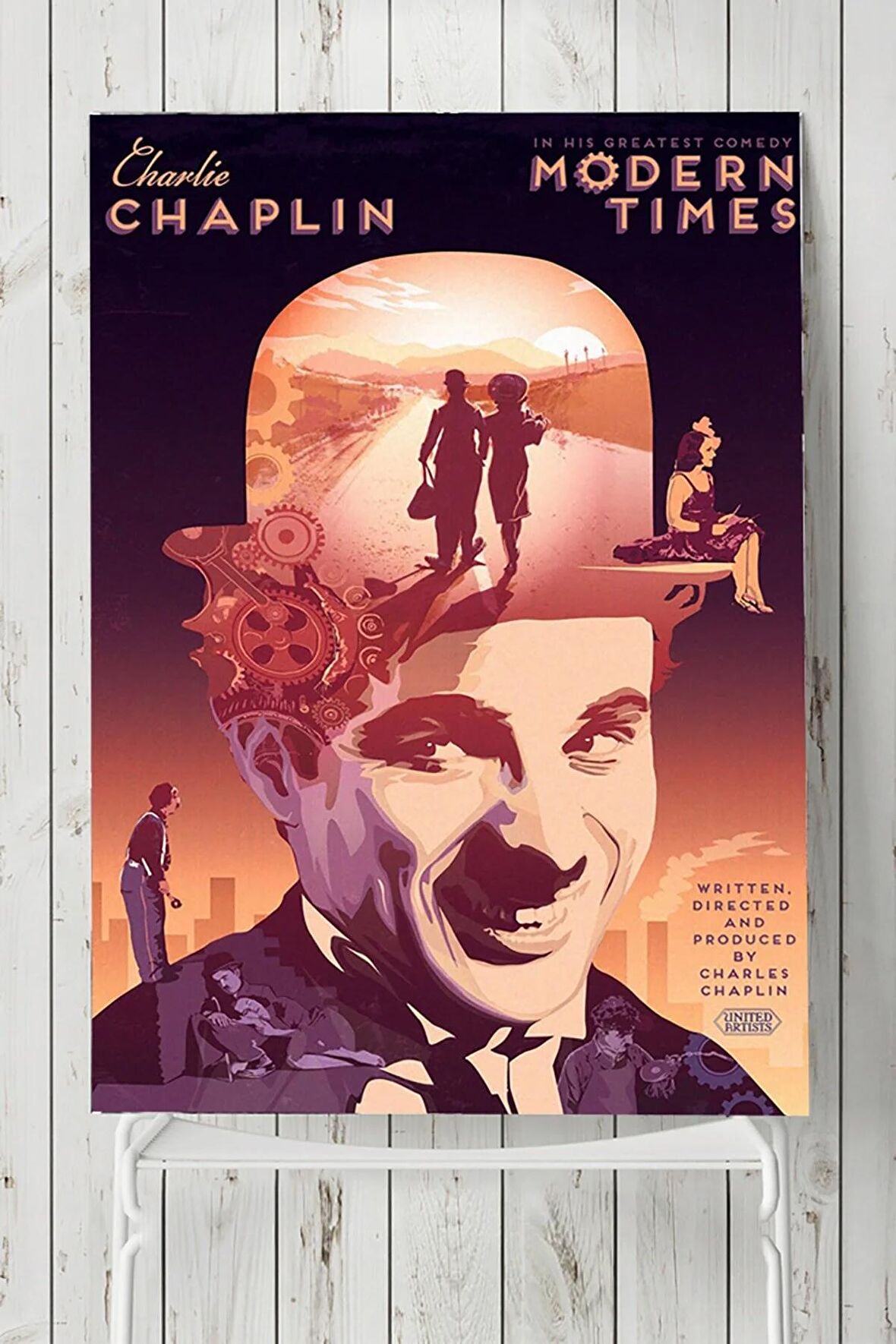Charlie Chaplin Modern Times Film Afişi Poster 