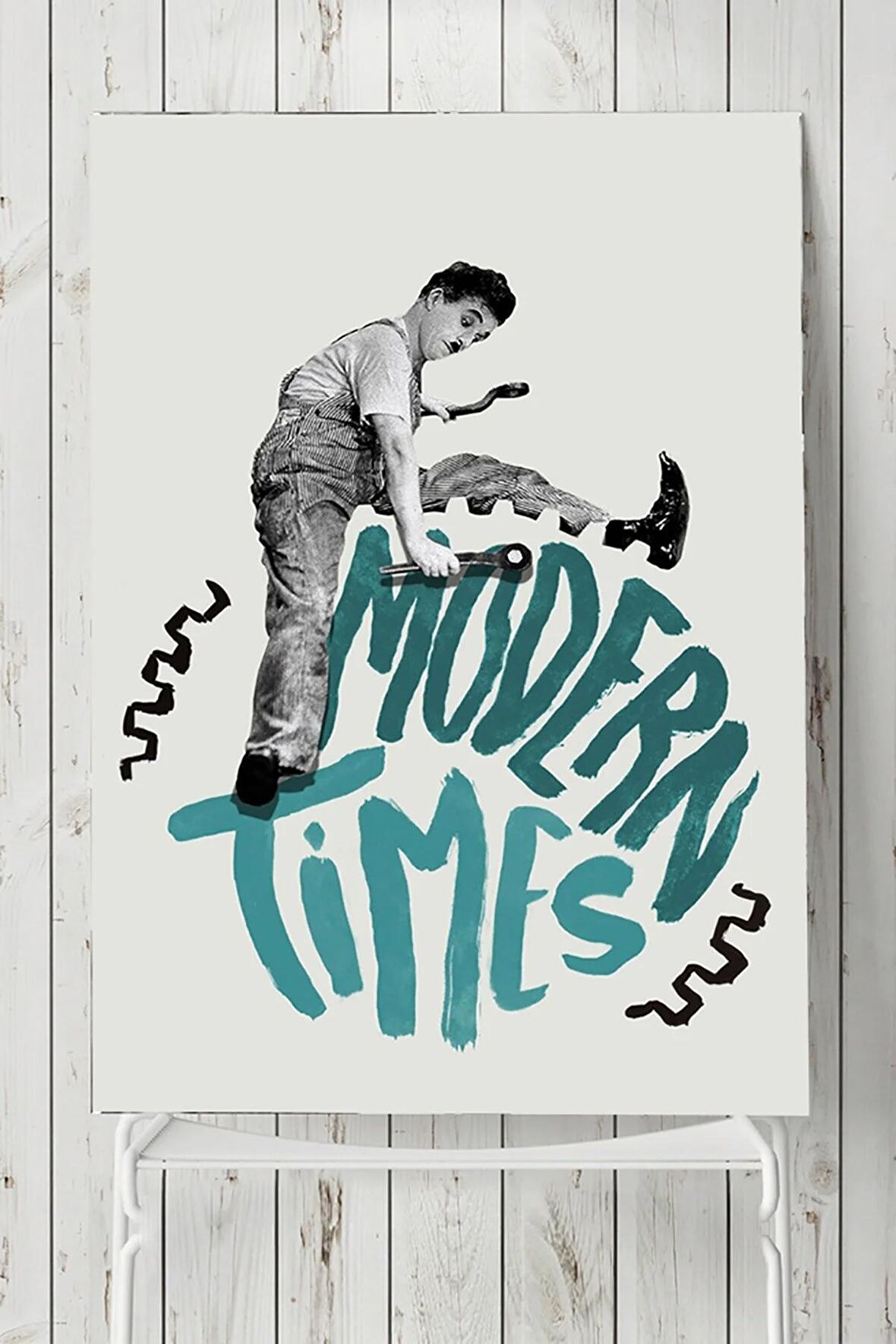 Charlie Chaplin Modern Times Film Afişi Poster 2 