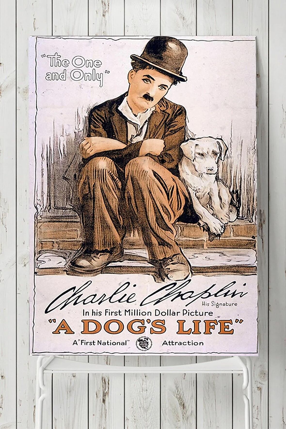 A Dogs Life Hayvan Posteri Charlie Chaplin Film Afişi 