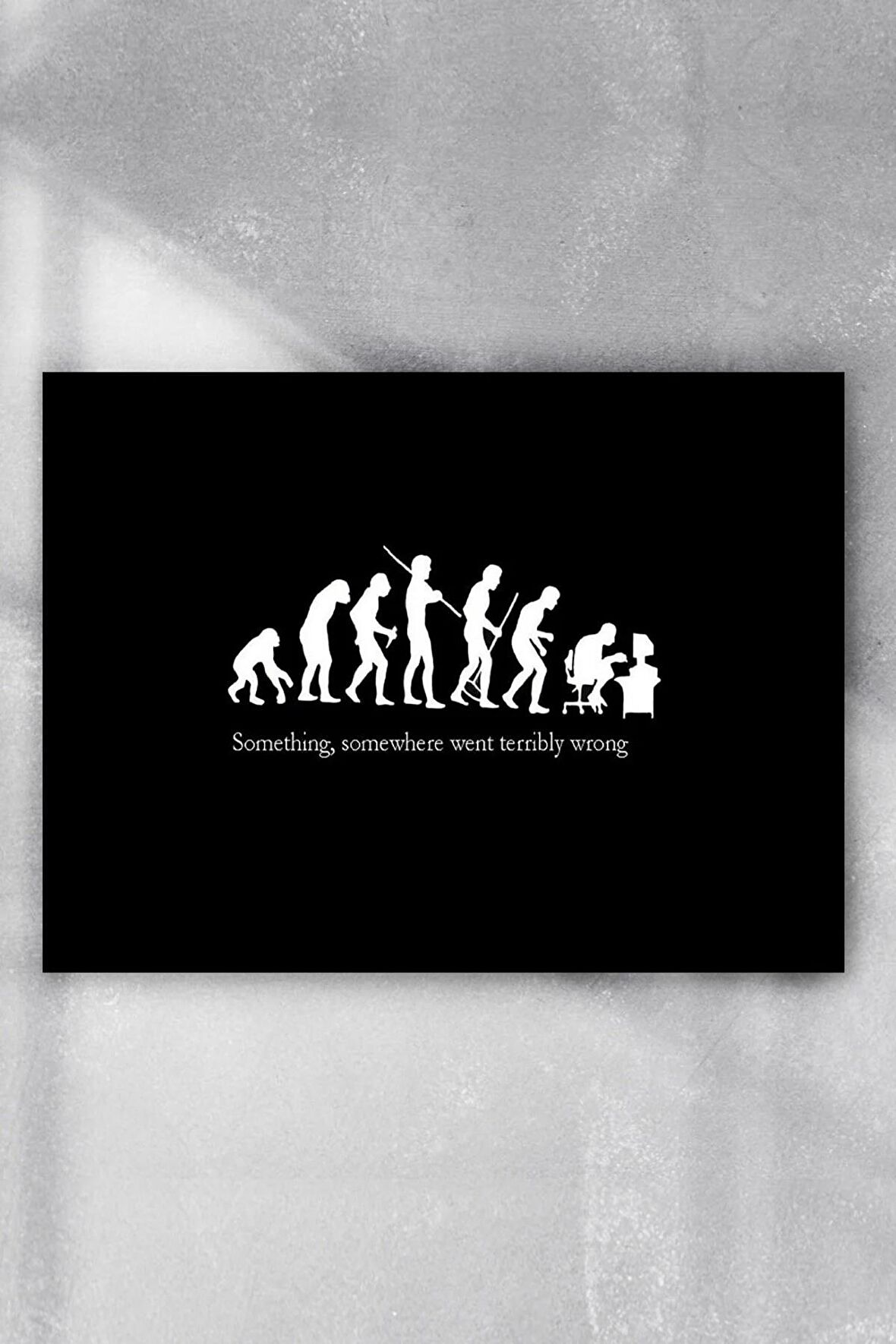 Evrim Eğlenceli Mizahi Poster 