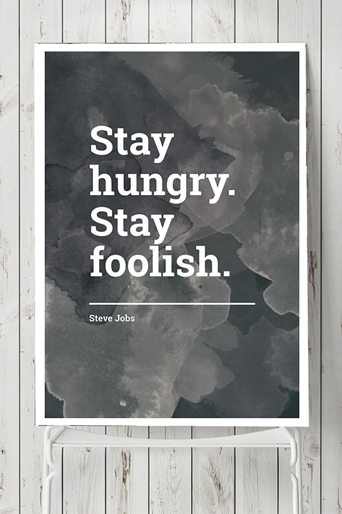 Stay Hungry Girişimcilik Posteri 