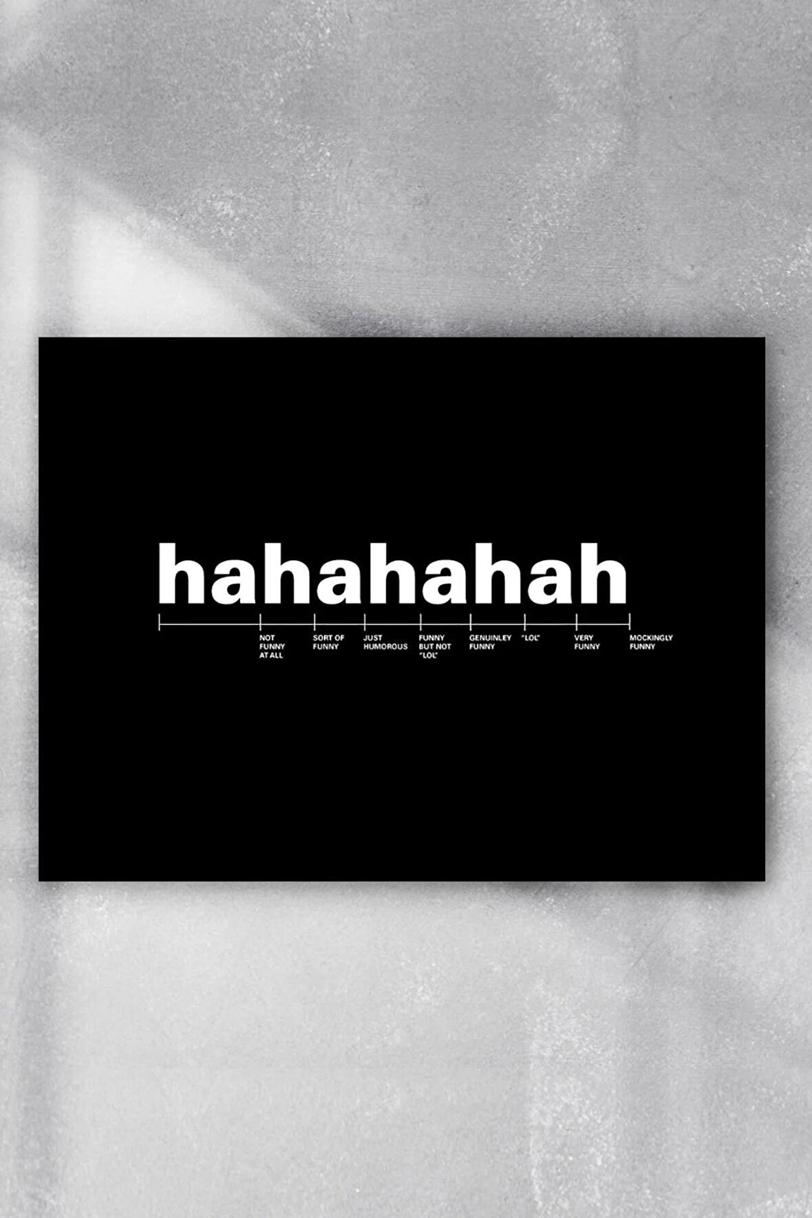 Kahkaha Ölçer Eğlenceli Mizahi Poster 