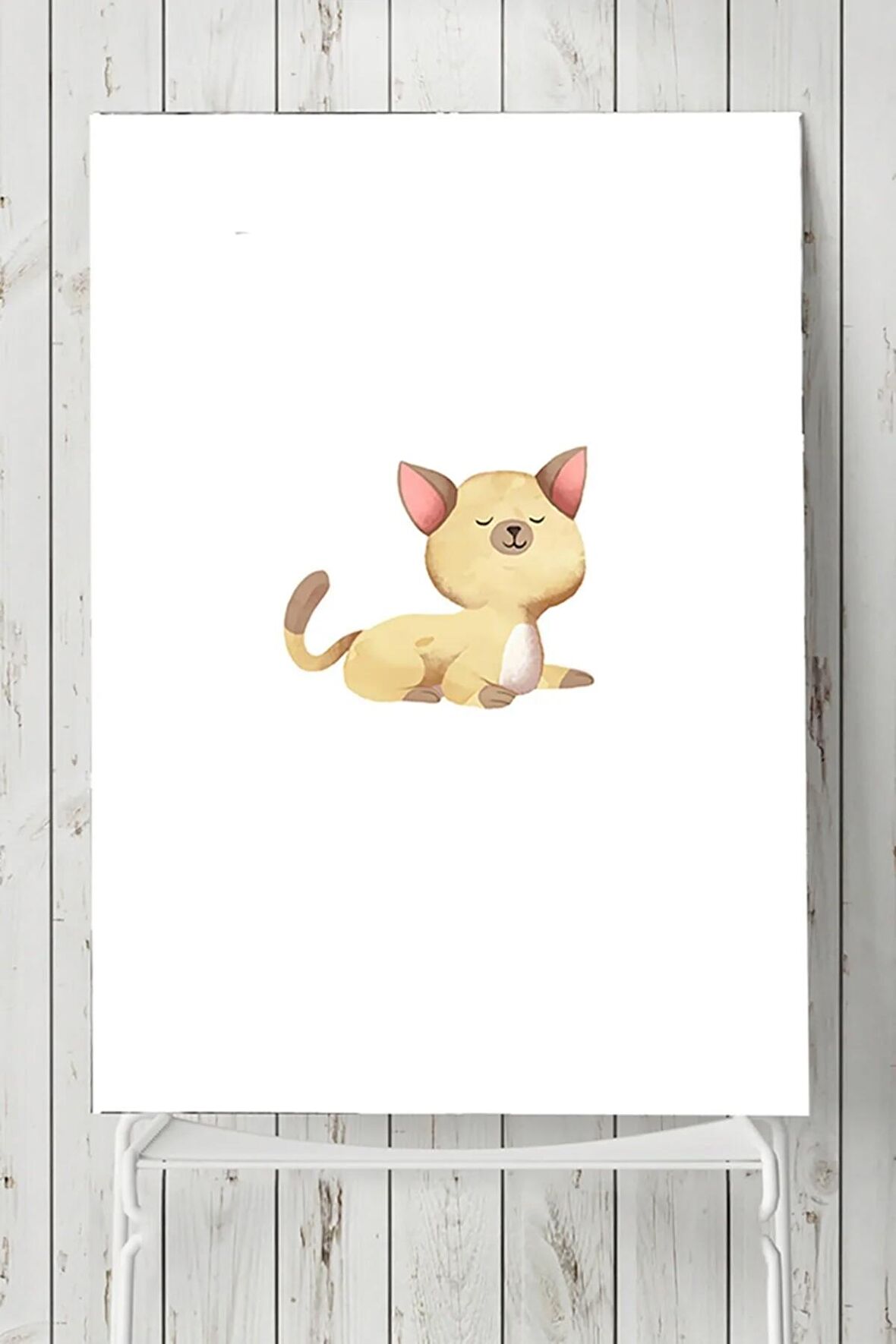 Kedi Tasarım Çocuk Odası Poster 