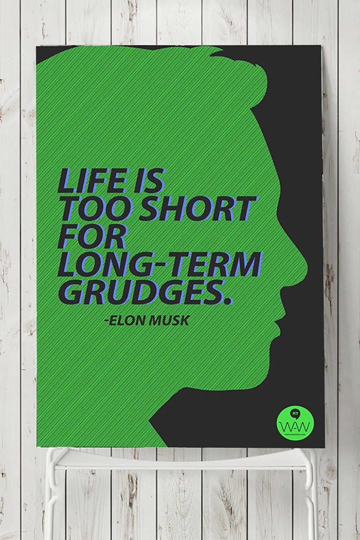 Life Is Too Short Girişimcilik Posteri 