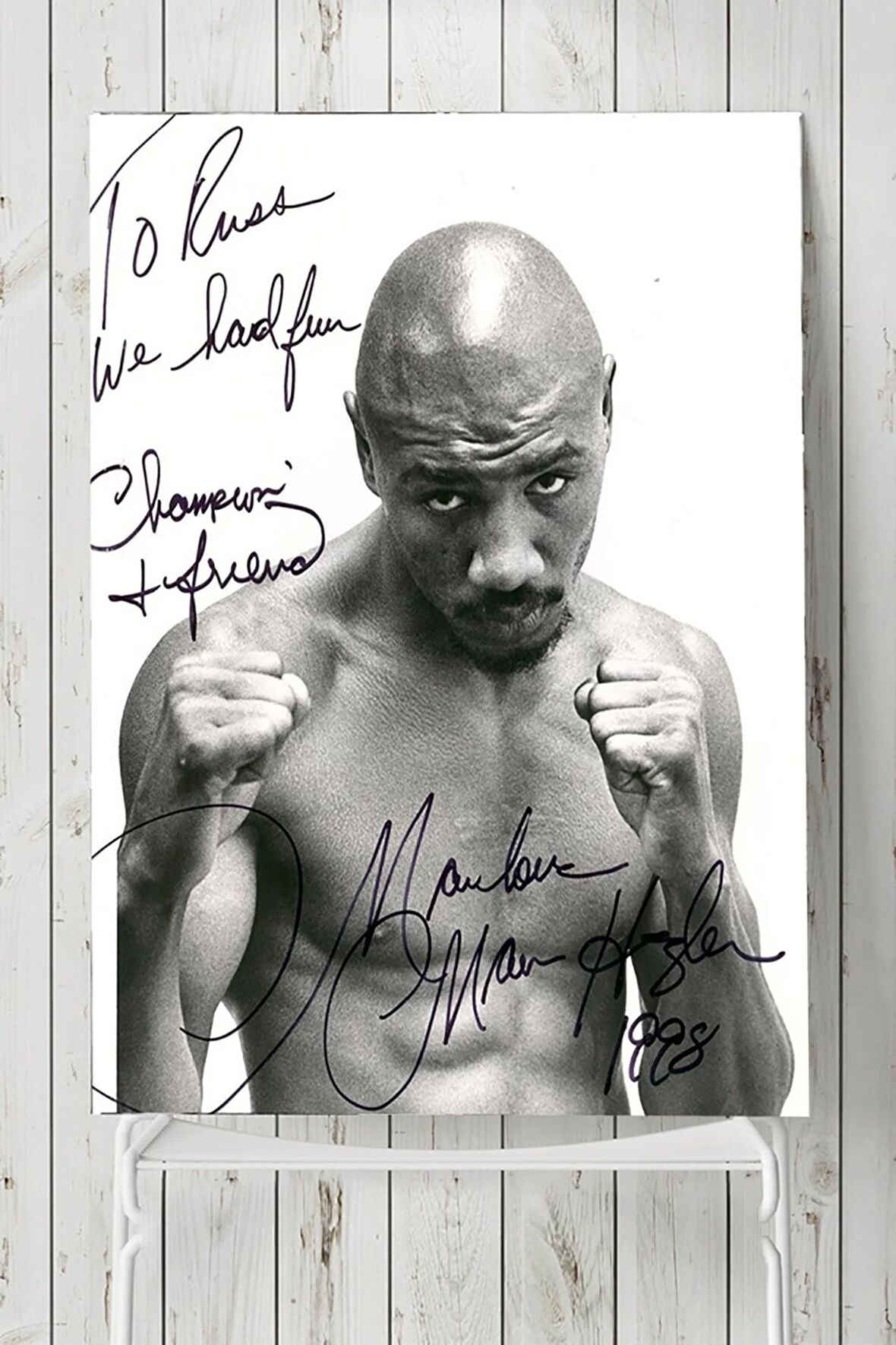 Marvin Hagler Dövüş Posteri 