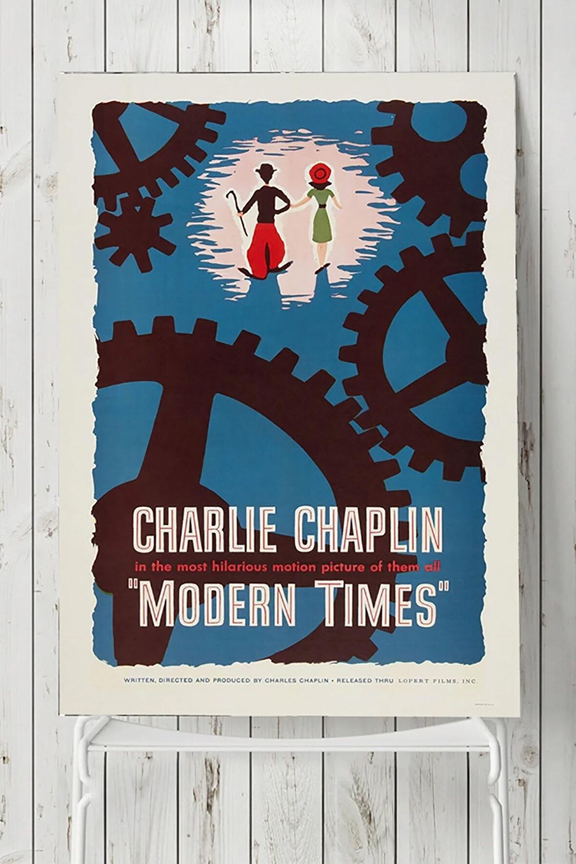 Modern Times-asri Zamanlar Charlie Chaplin Film Afişi Poster 