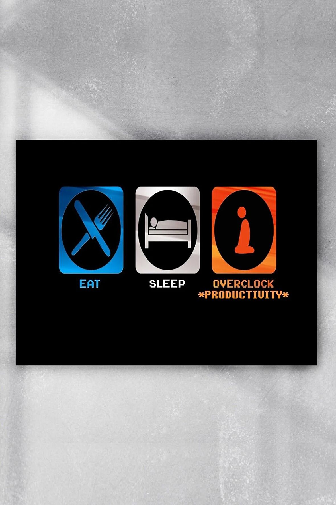 Eat - Sleep - Productivity Girişimcilik Poster 