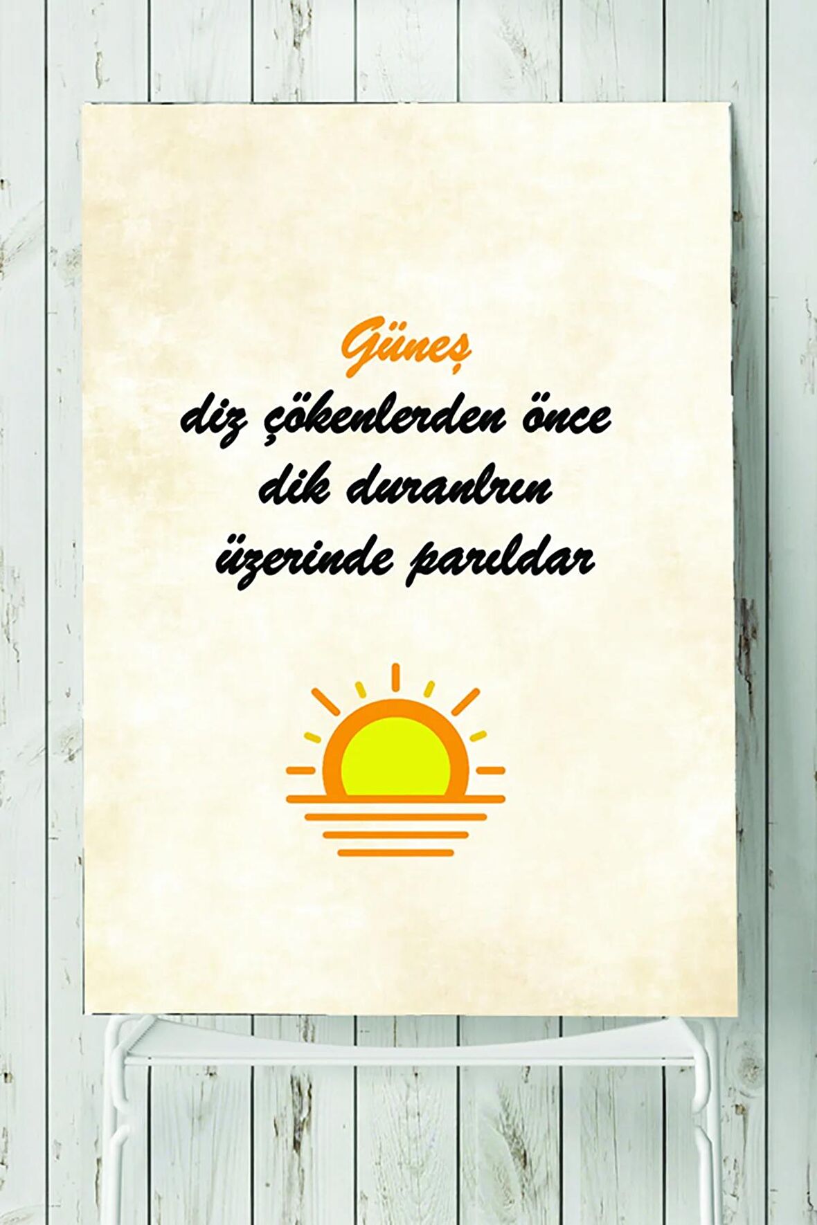 Güneş Motivasyon Poster 