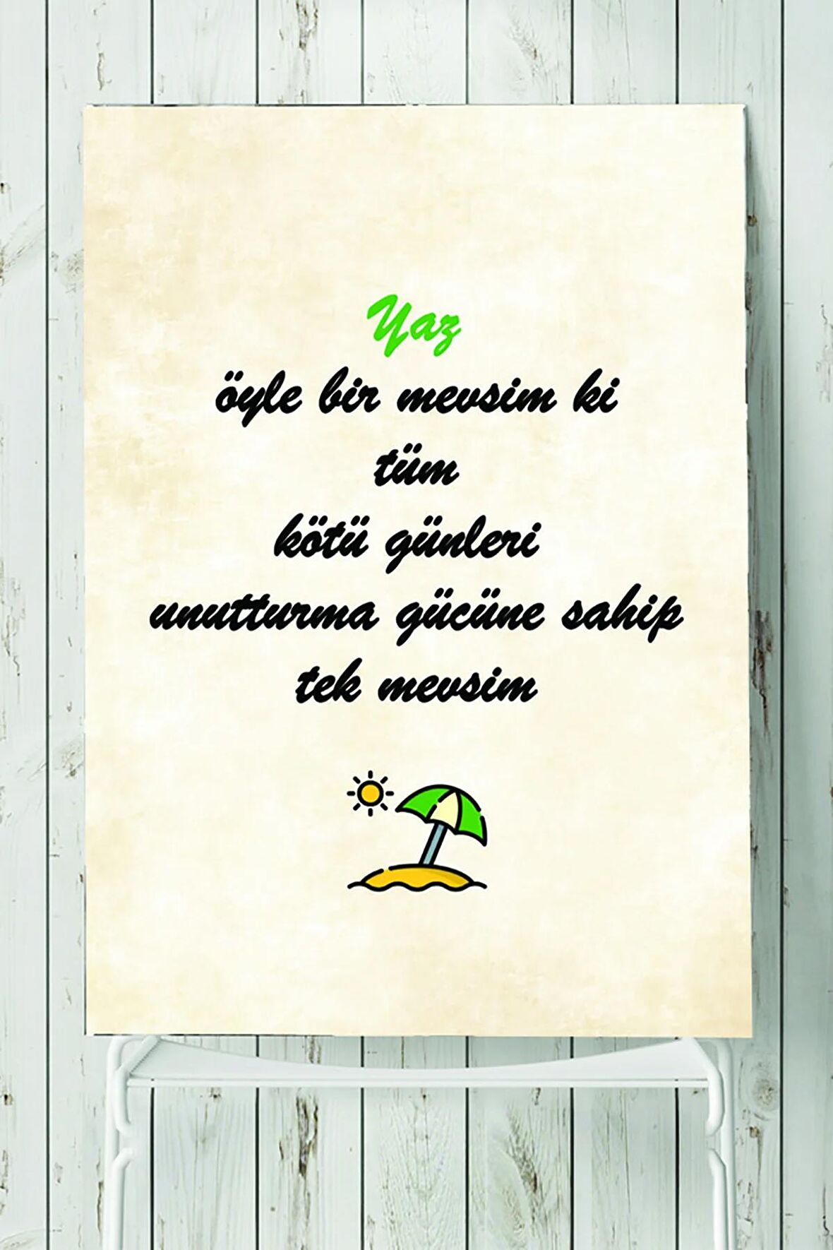 Yaz Motivasyon Poster 
