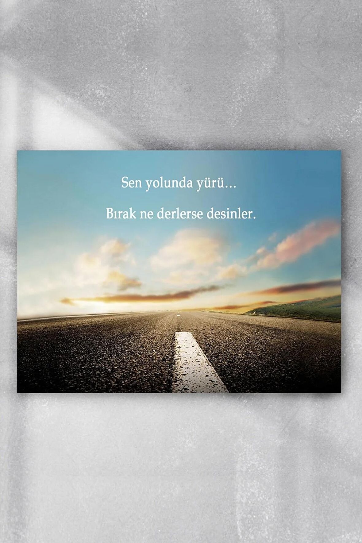 Yolunda Yürü Motivasyon Poster 