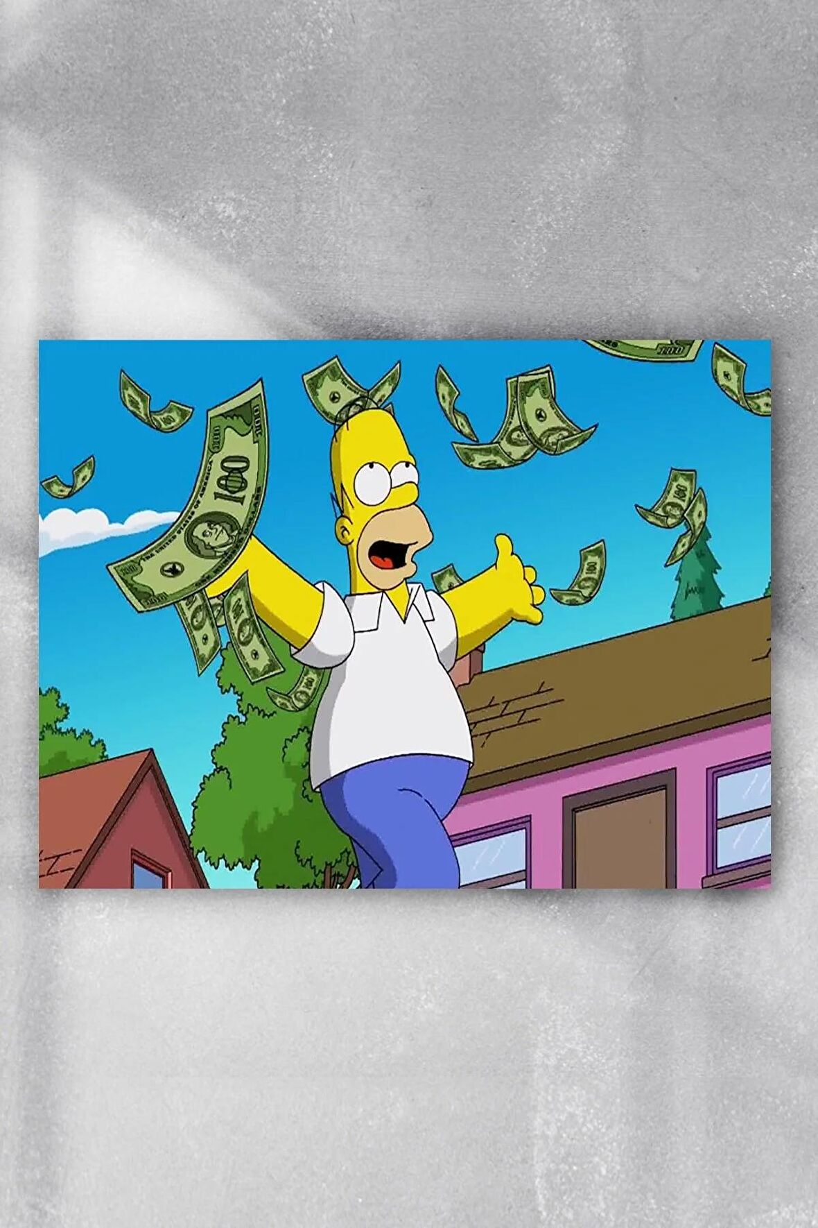 Homer Simpsons Çalışması Girişimcilik Poster