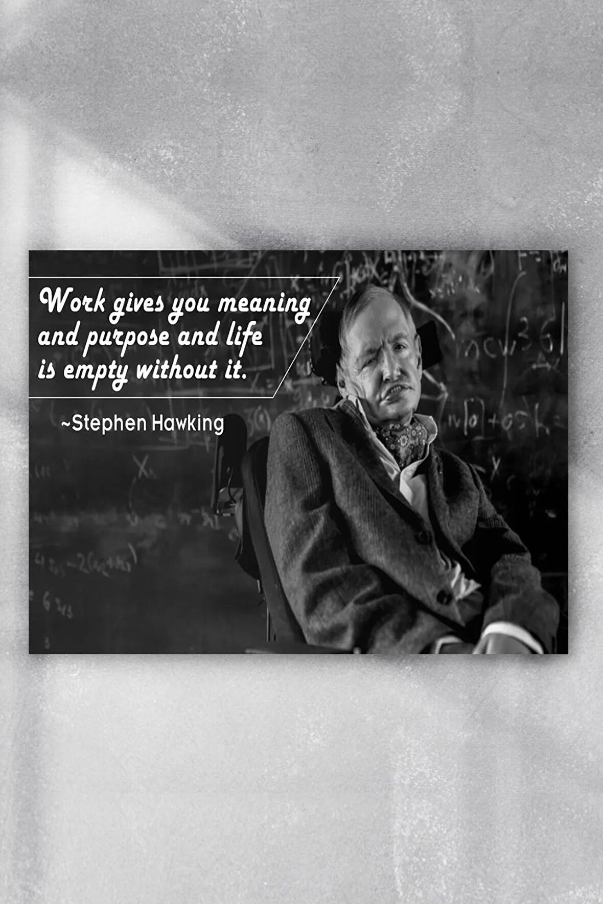 Stephen Hawking Motivasyon Poster 