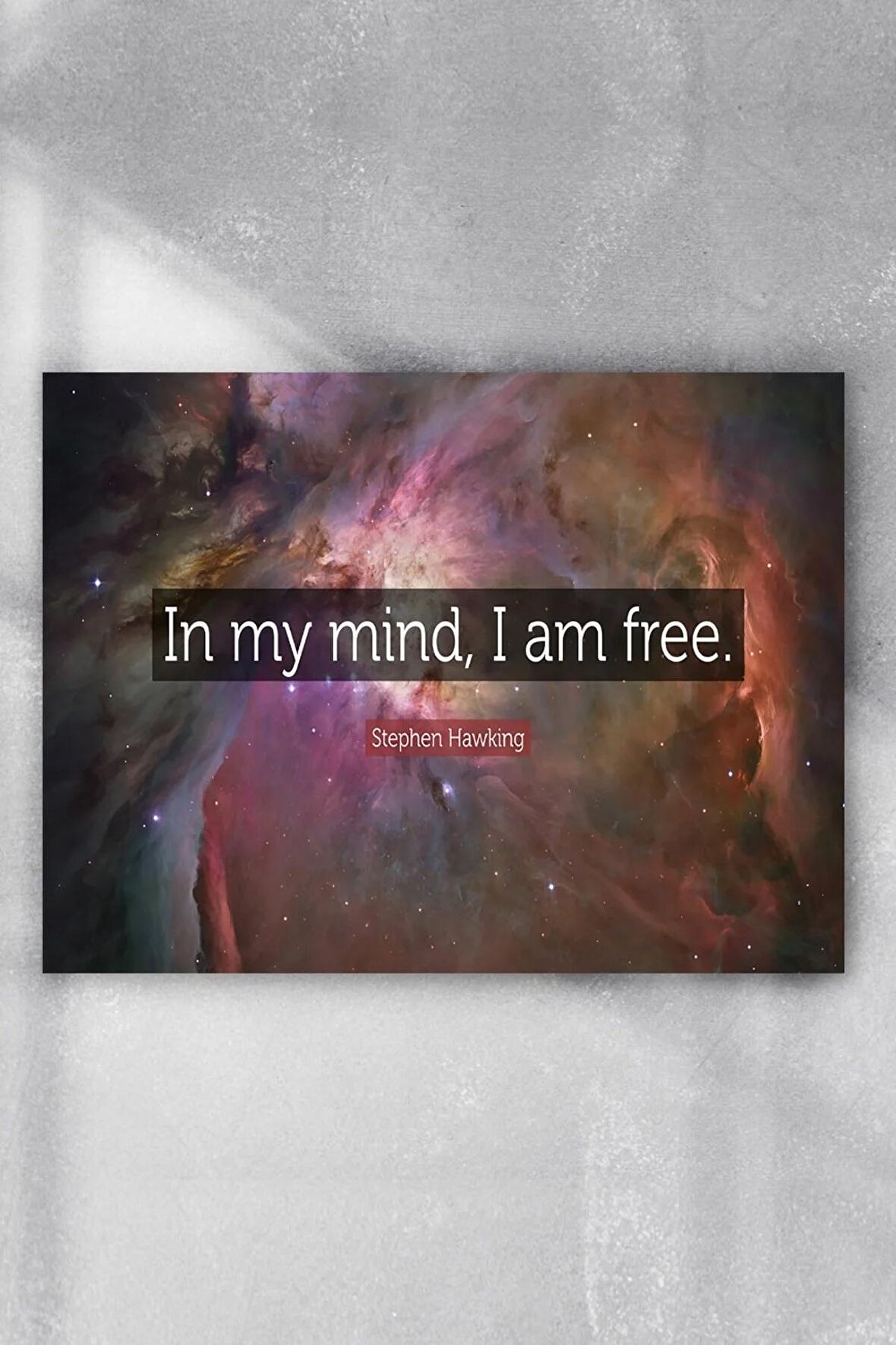 Stephen Hawking In My Mind Motivasyon Poster 4 