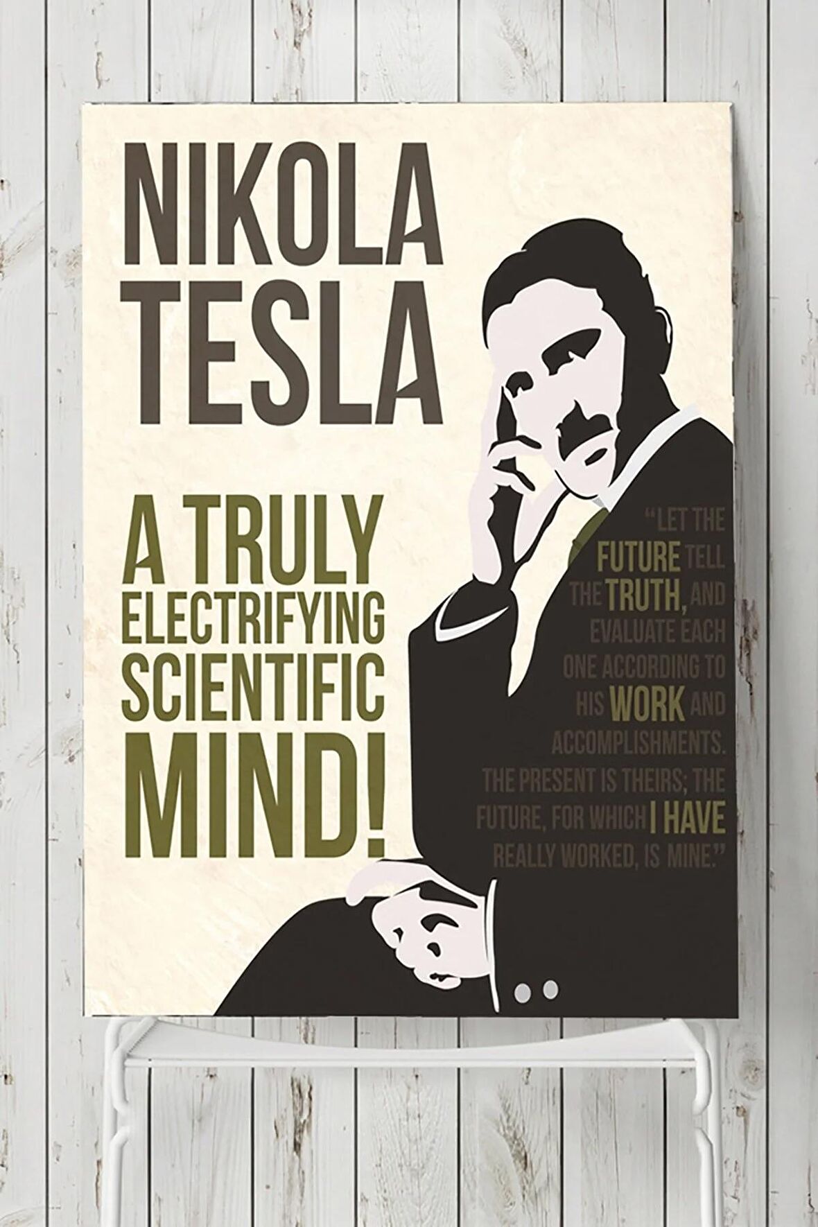 Nikola Tesla Bilimsel Poster 2