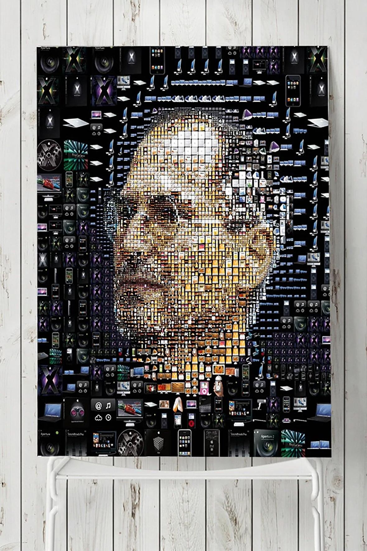Steve Jobs Apple Mozaik Girişimcilik Posteri 2  