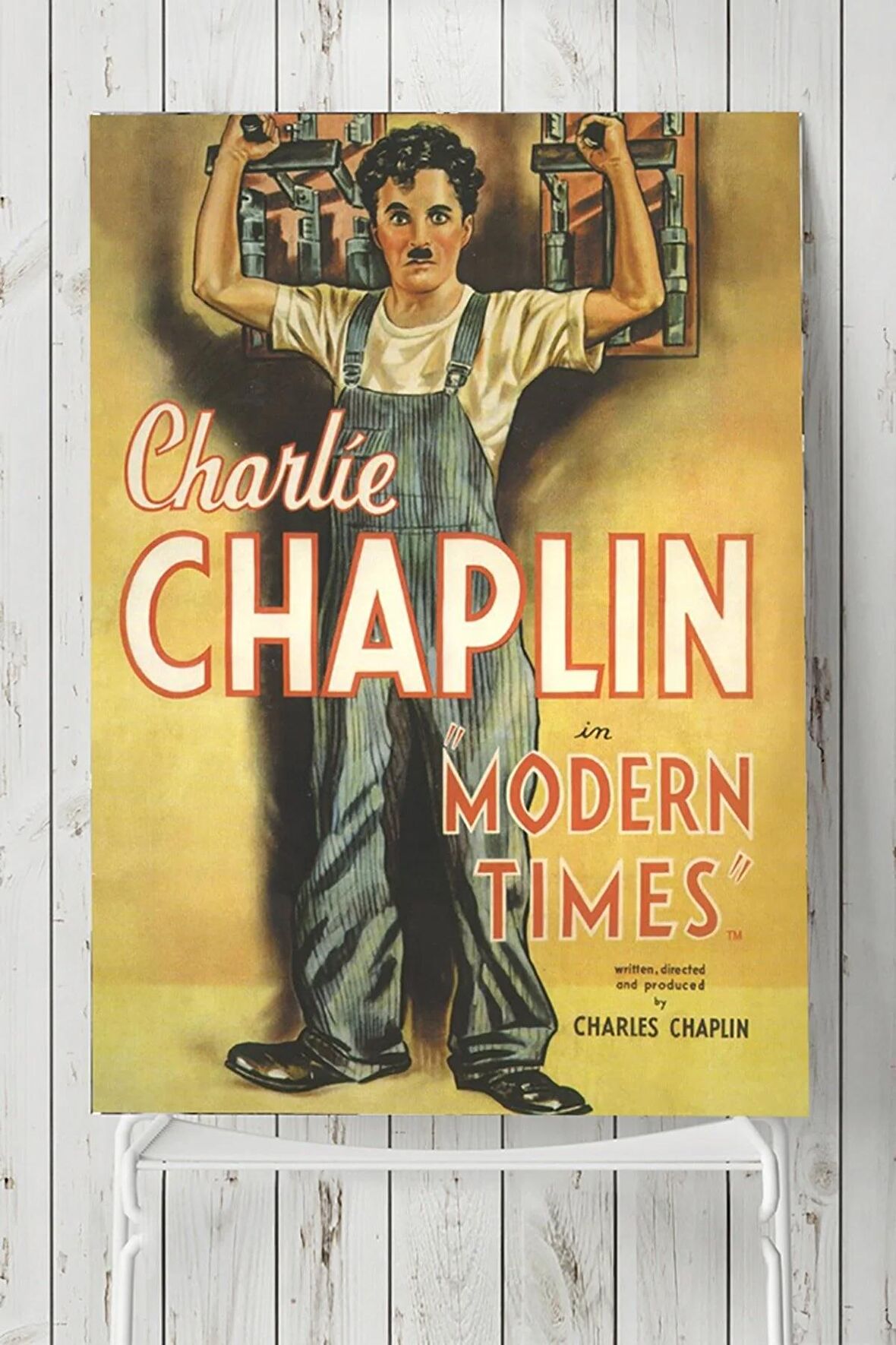 Modern Times - Asri Zamanlar Charlie Chaplin Film Afişi Poster