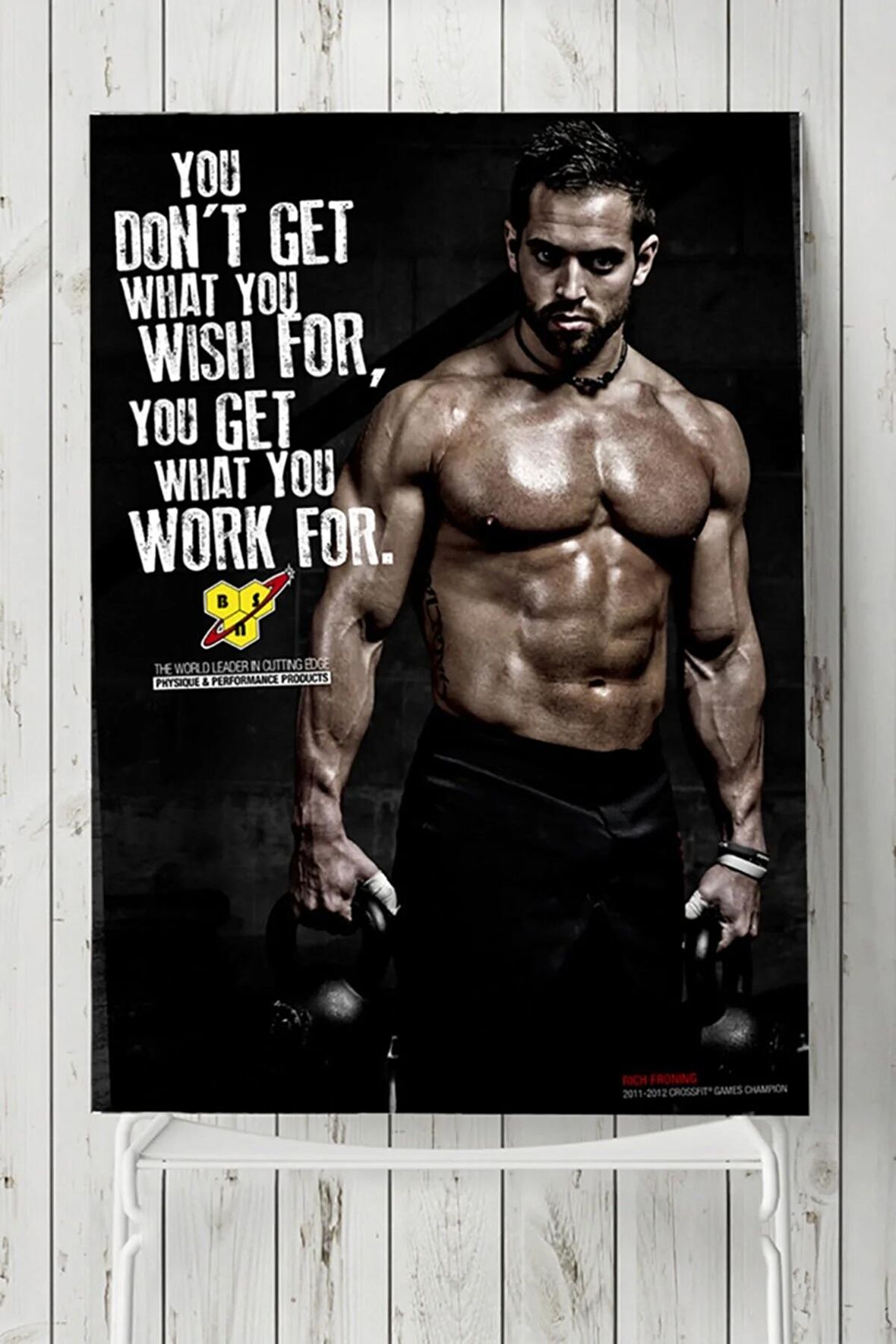 Work For Vücut Geliştirme Body Building Fitness Posteri 