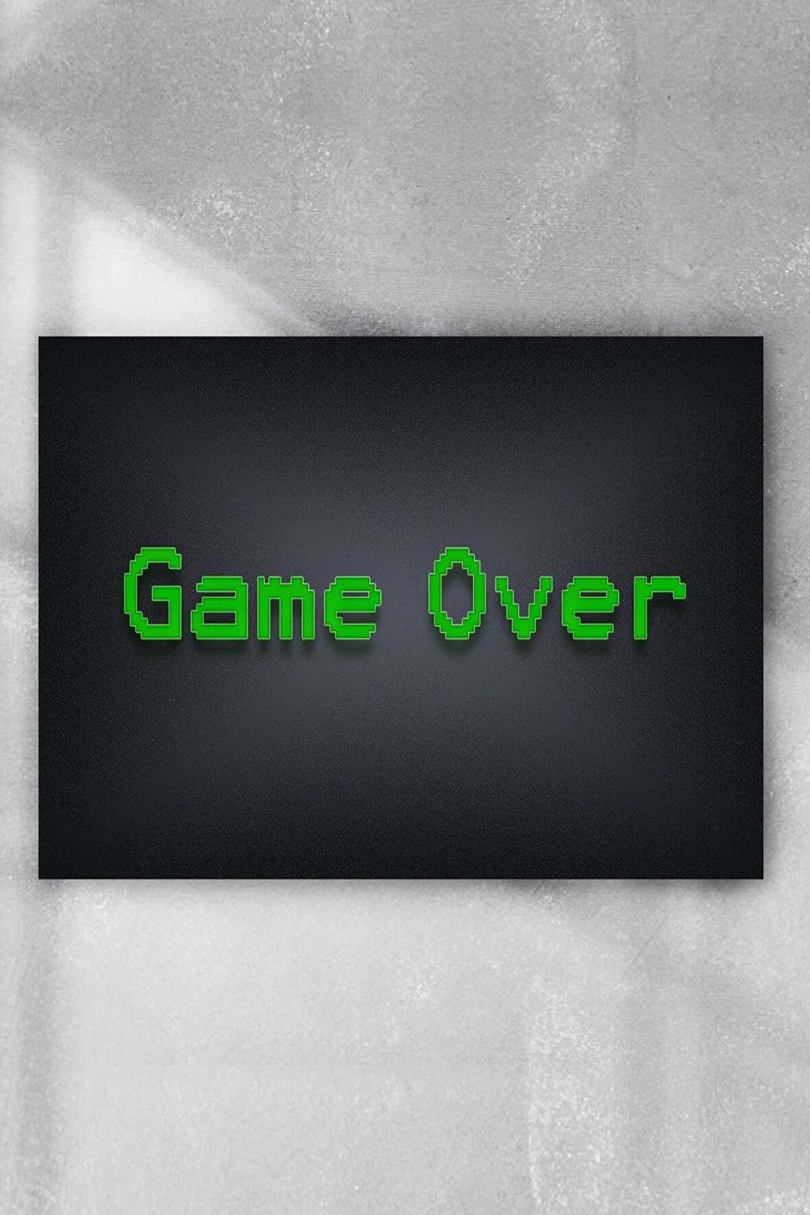 Game Over Oyun Poster 
