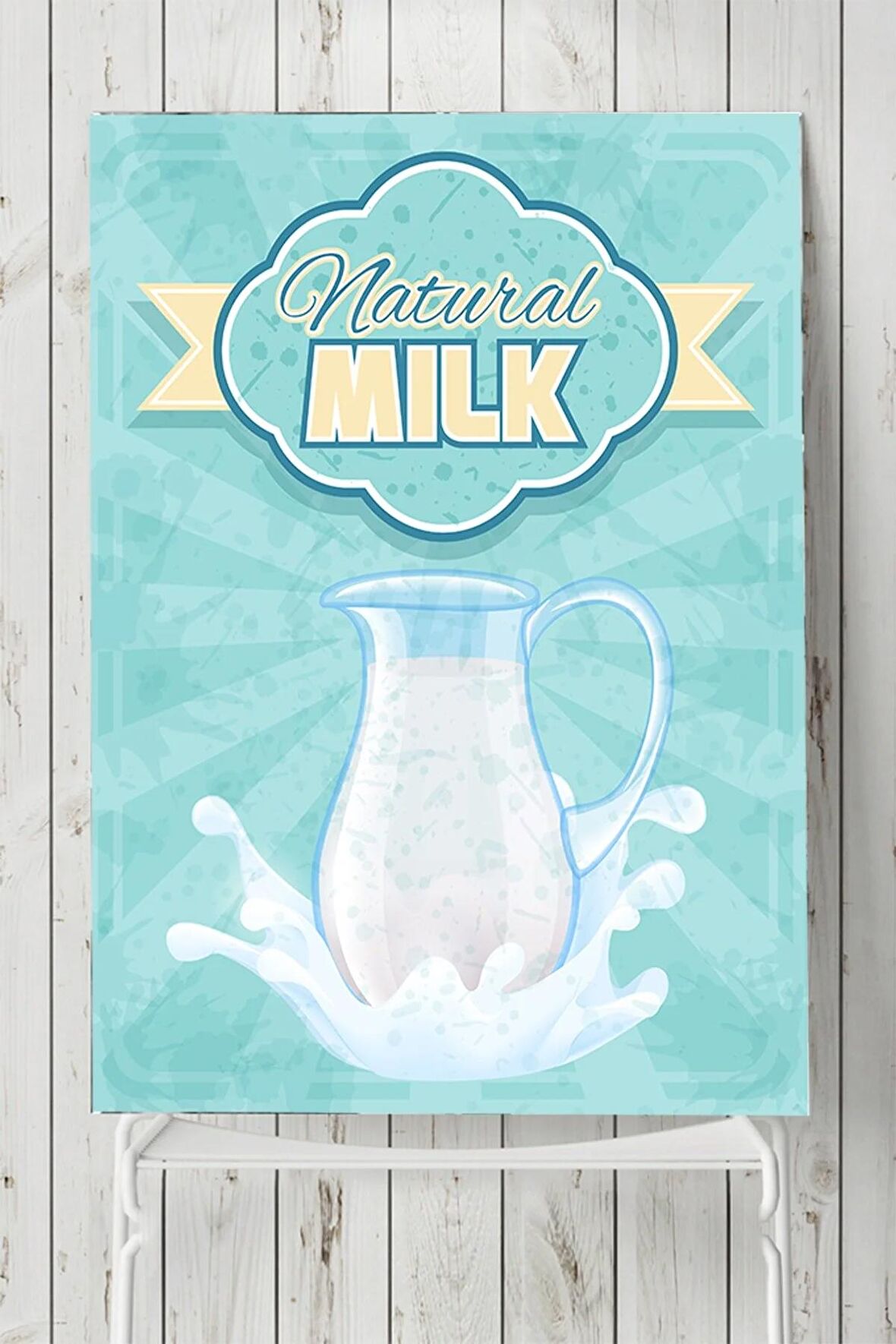 Süt Vintage Mutfak Poster 