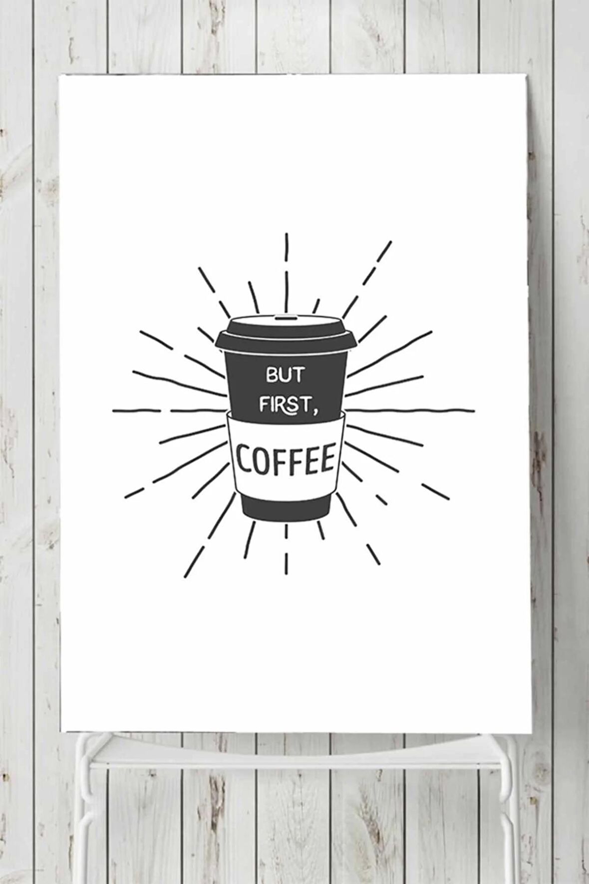 But First Coffee Kahve Mutfak Poster