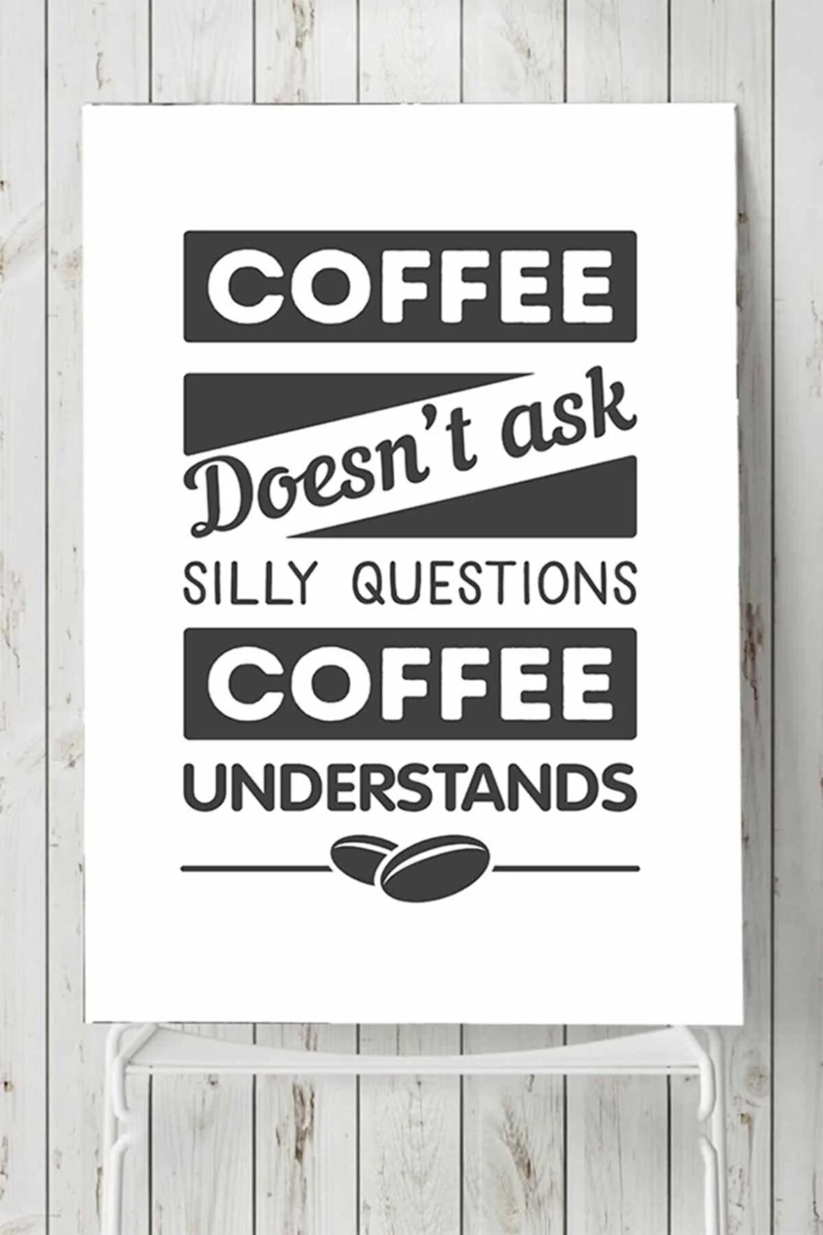 Coffee Unterstands Kahve Mutfak Poster
