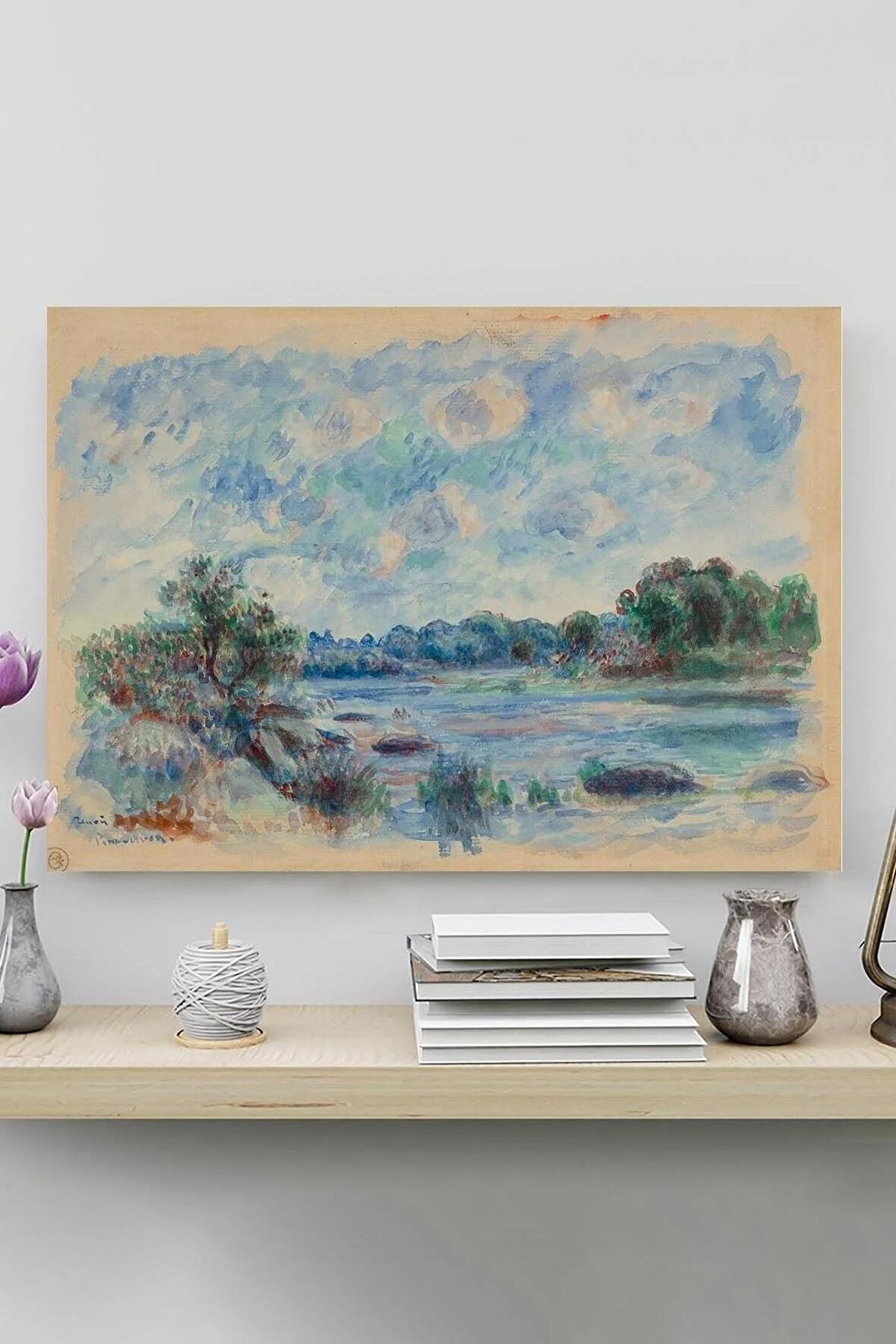 Landscape At Pont Aven - Auguste Renoir Sanatsal Poster