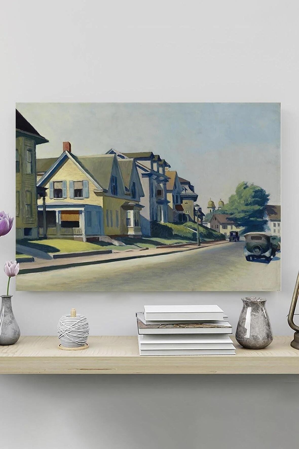 Sun On Prospect Street - Edward Hopper Sanatsal Poster