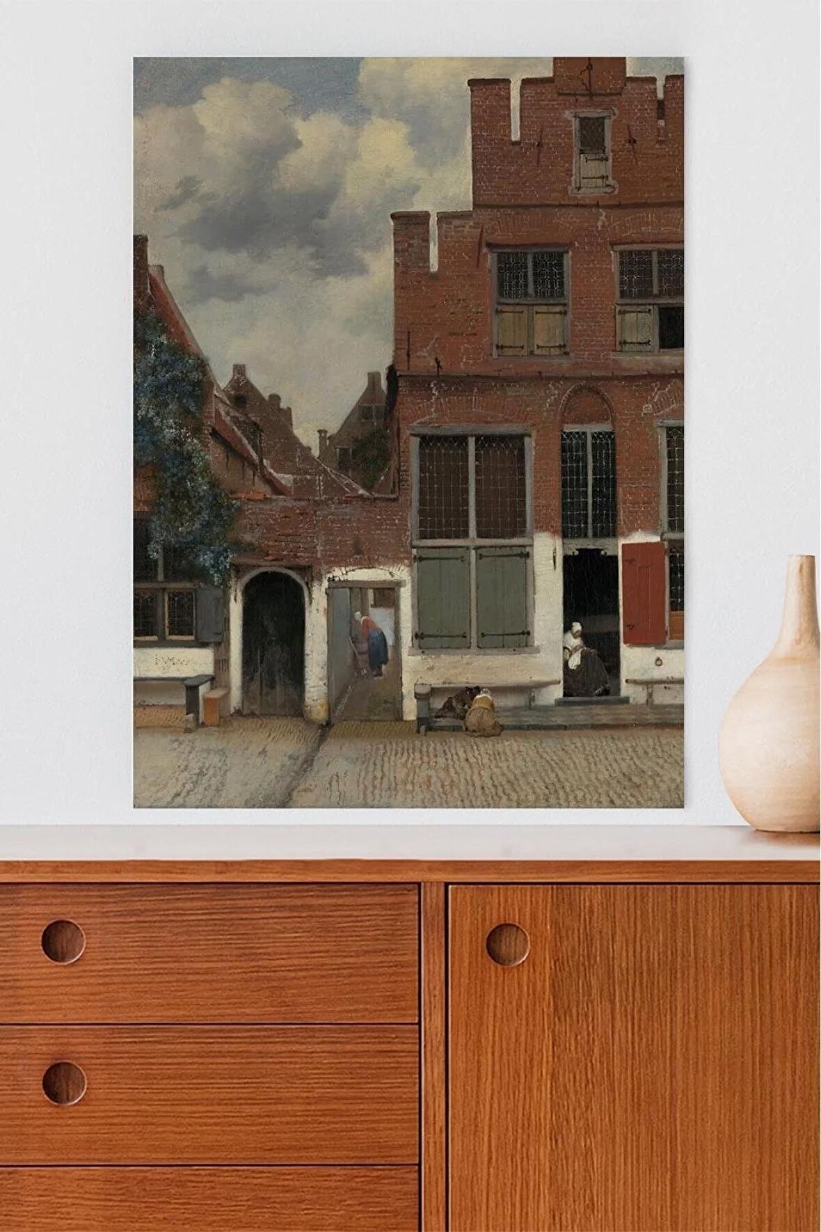 The Little Street Sokak - Johannes Vermeer Sanatsal Poster