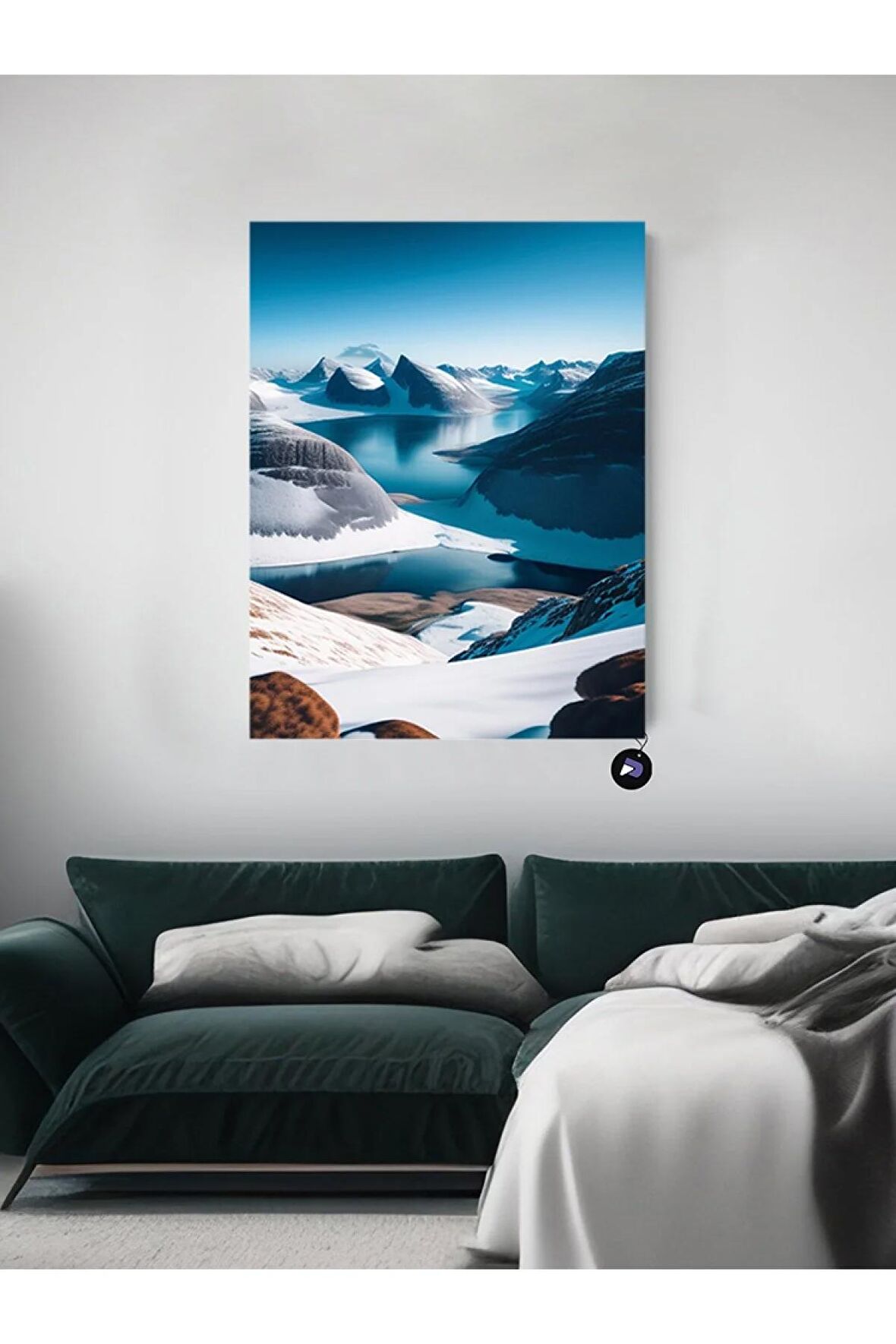 Nordik Dağları Iskandinav Tarzı Poster