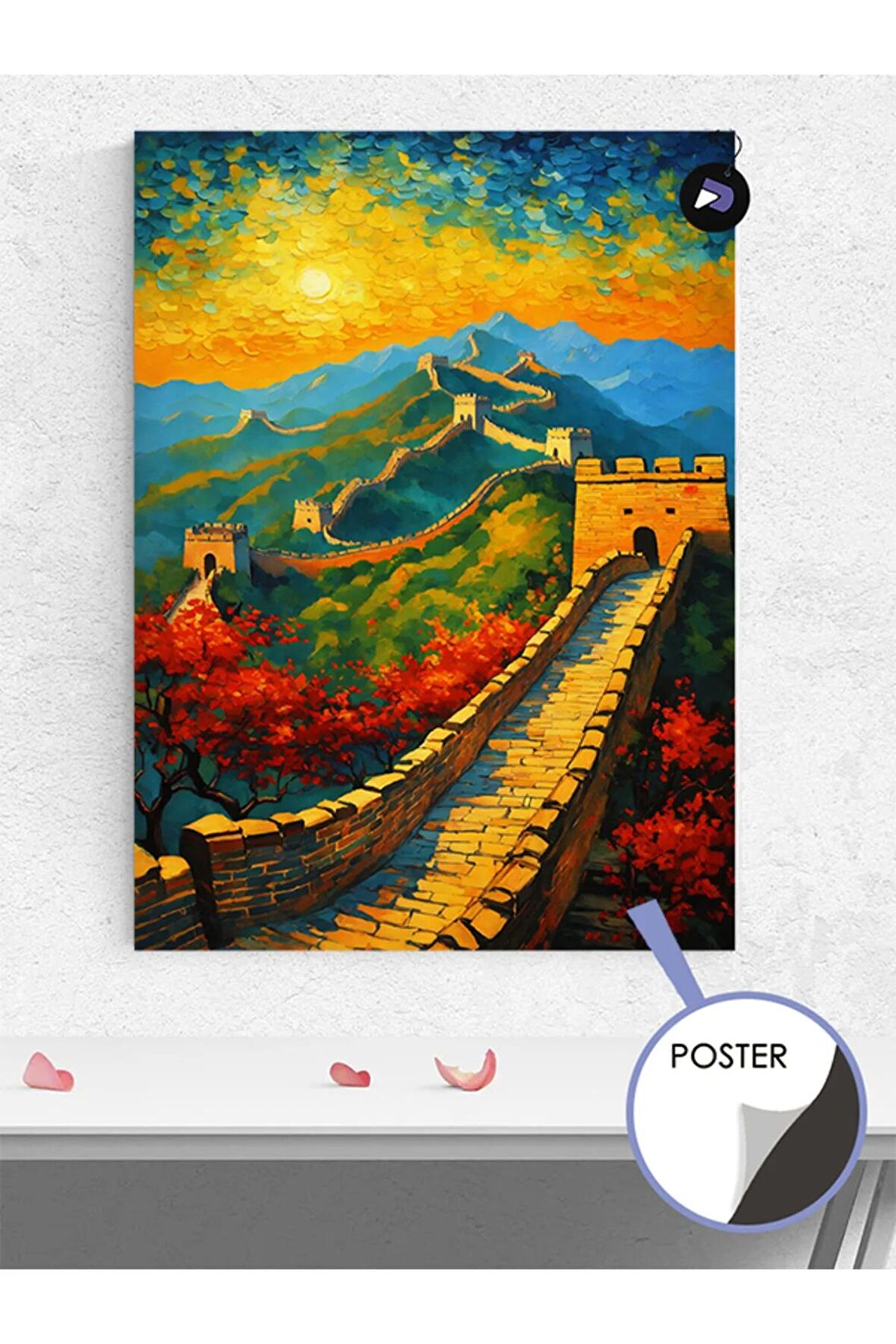 Çin Seddi Pekin Poster - Afiş - Dekoratif Duvar Posteri