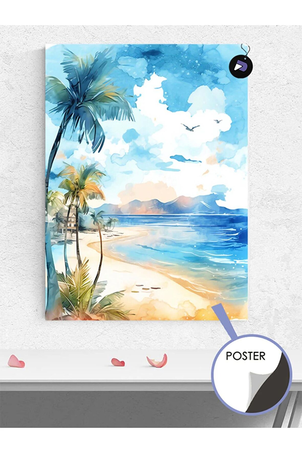 Maldivler Poster - Afiş - Dekoratif Duvar Posteri