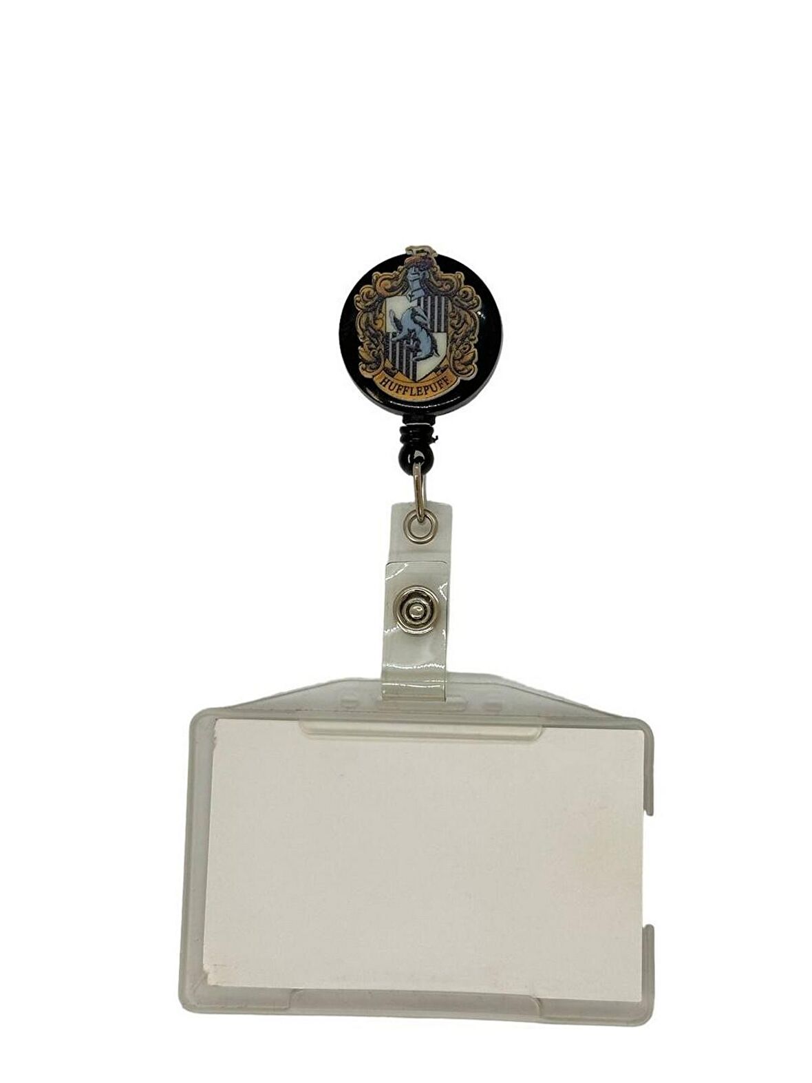 Harry Potter HufflePuff Temalı Pleksi Baskılı Yoyo Kartlık Yoyo Yaka Kartlığı