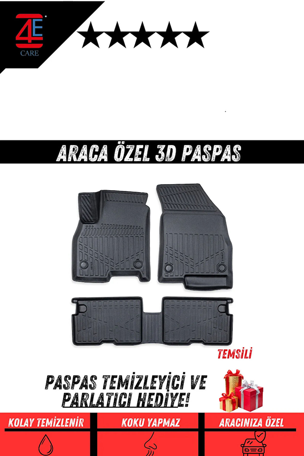 CİTROEN JUMPY PANELVAN 2023 3D Havuzlu Paspas