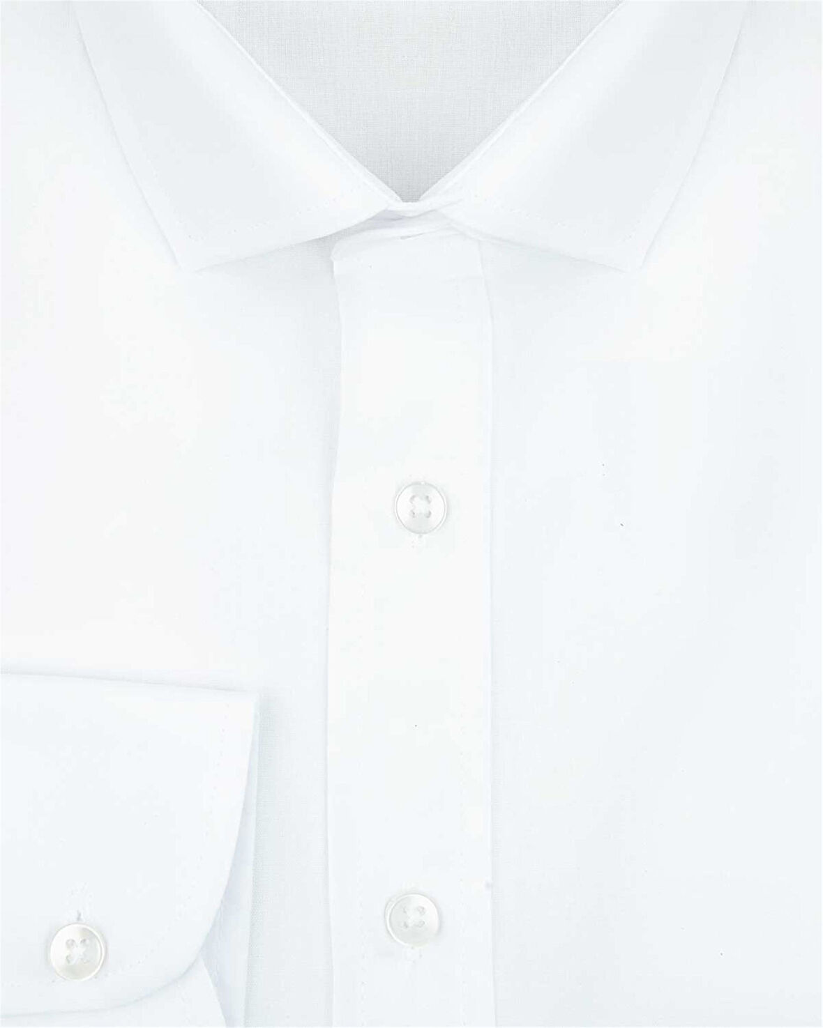 Beyaz Slim Fit Düz Klasik Yaka Gömlek